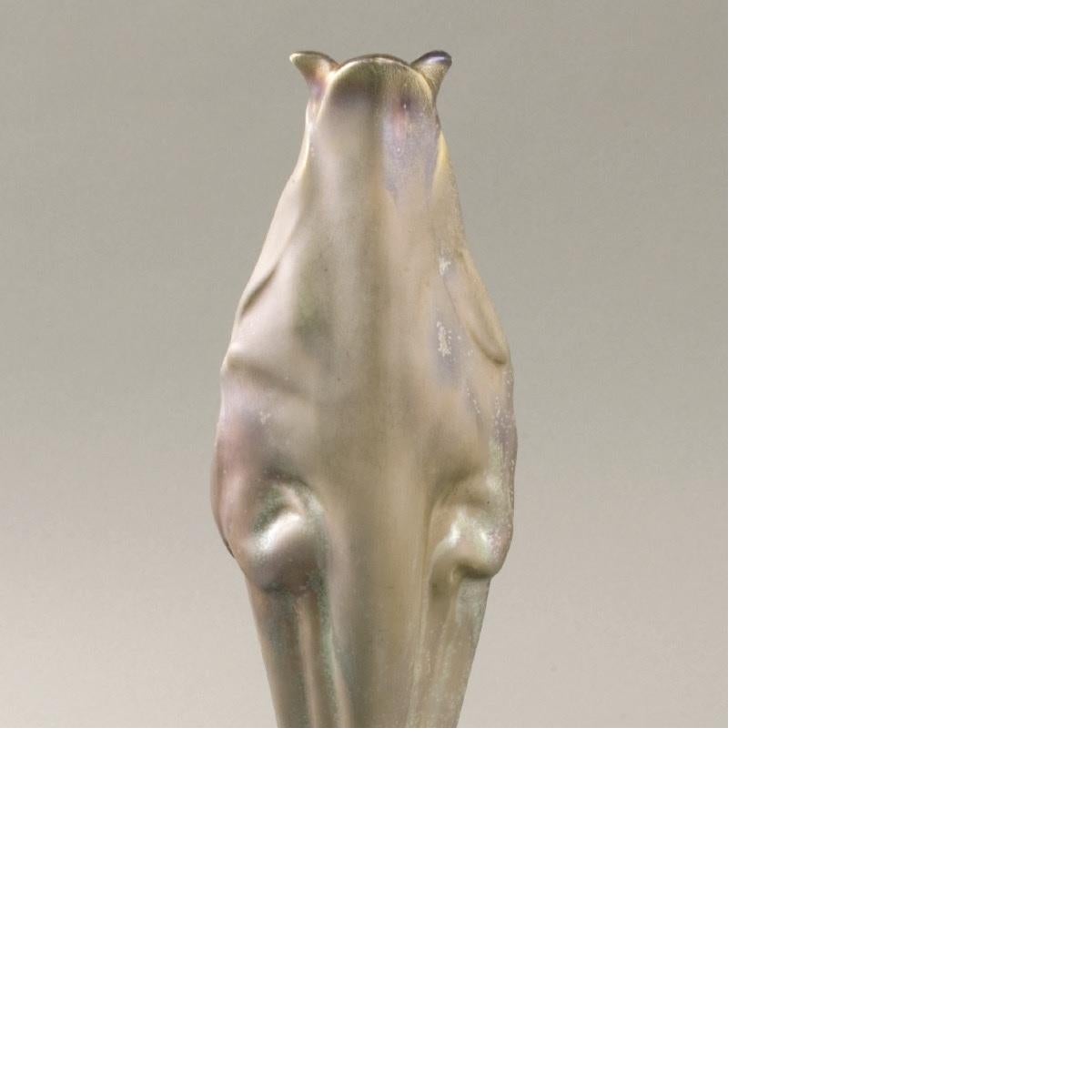 20th Century Bussière French Art Nouveau Ceramic Vase