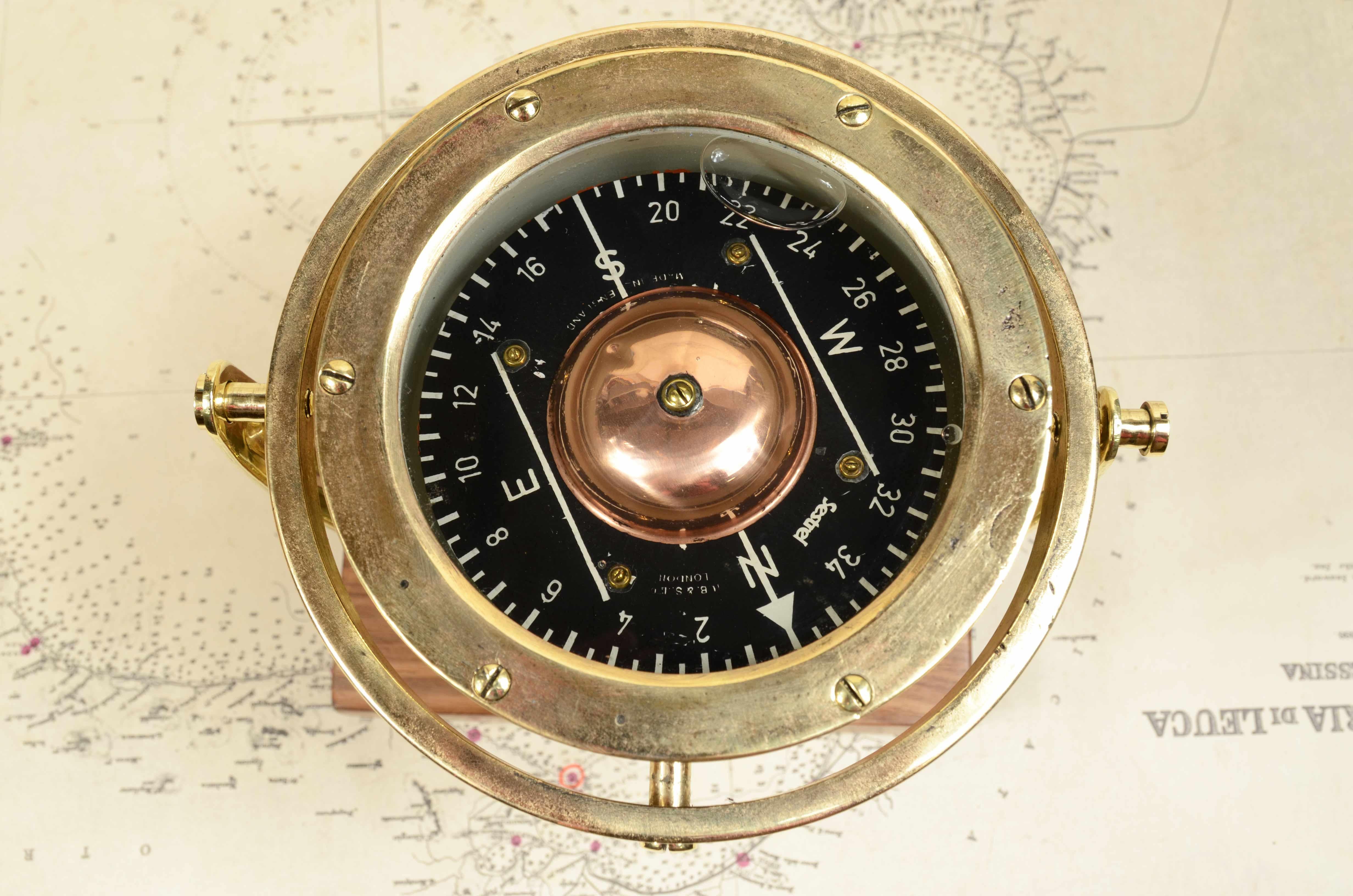 Henry Browne & Son Aeronautischer Kompass  1930er Sestrel C8928 im Zustand „Gut“ im Angebot in Milan, IT