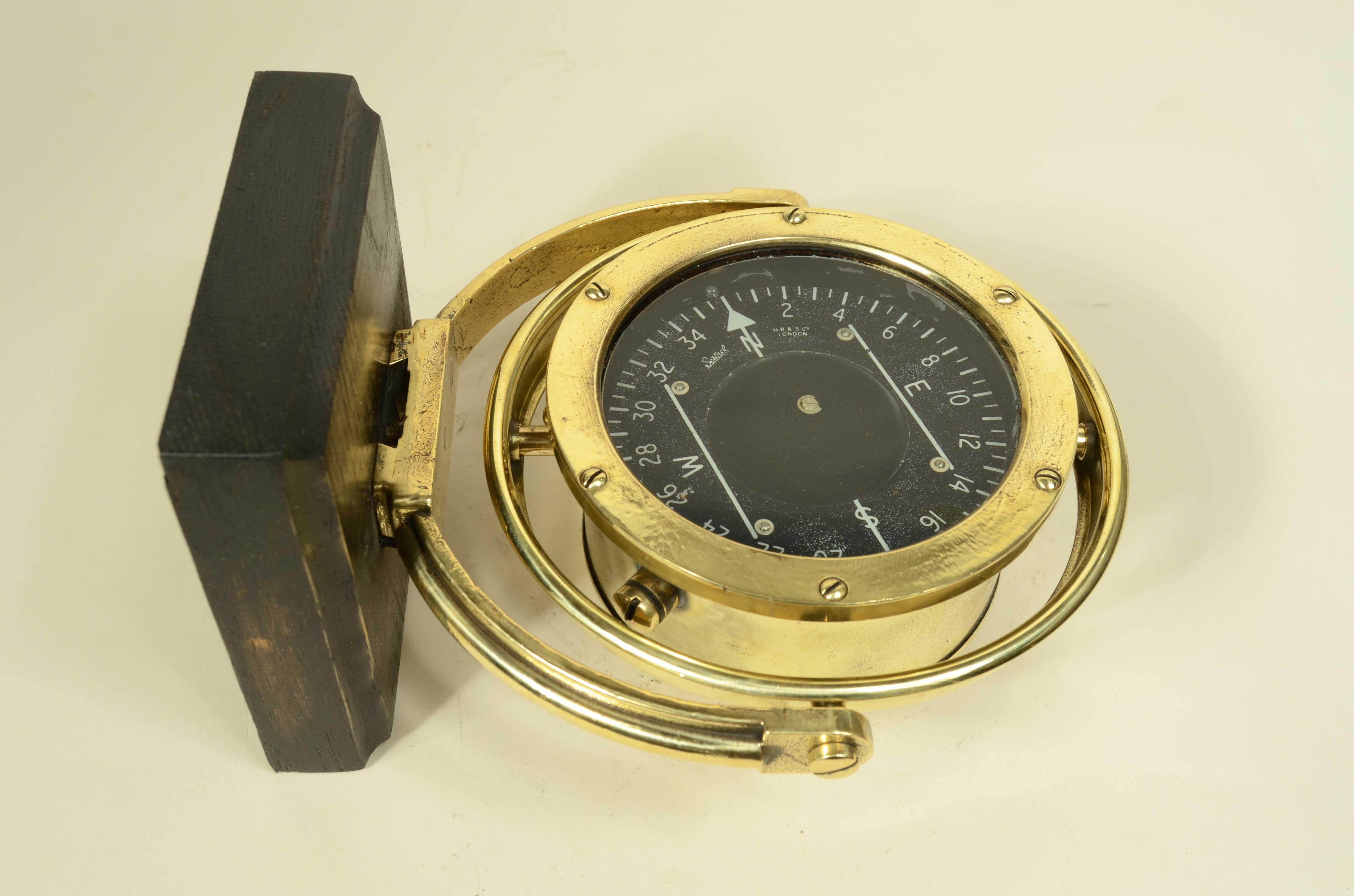 Bussola aeronautica firmata Sestrel  H B & S London made in England anni trenta in vendita 6