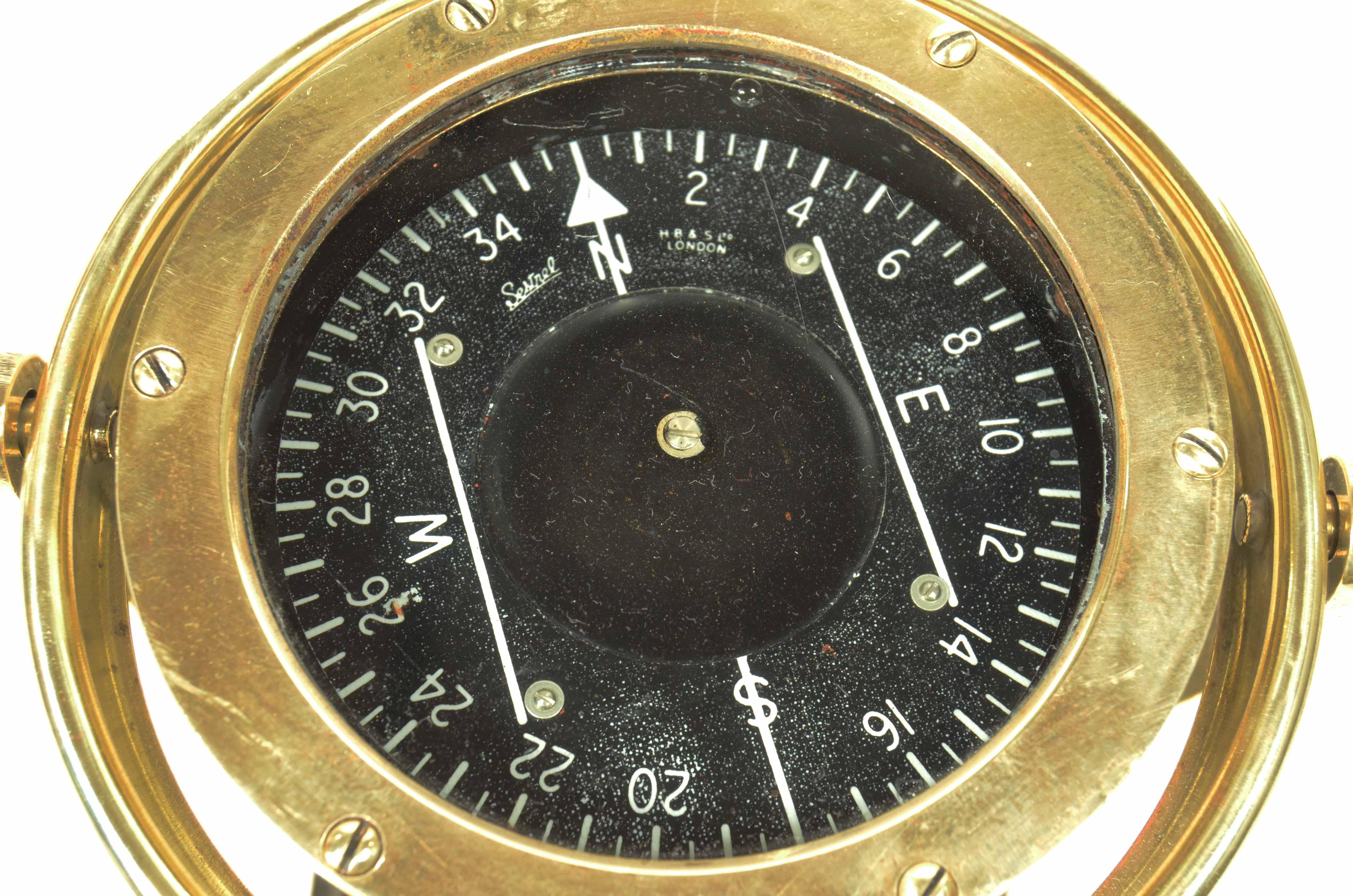 Bussola aeronautica firmata Sestrel  H B & S London made in England anni trenta in vendita 1