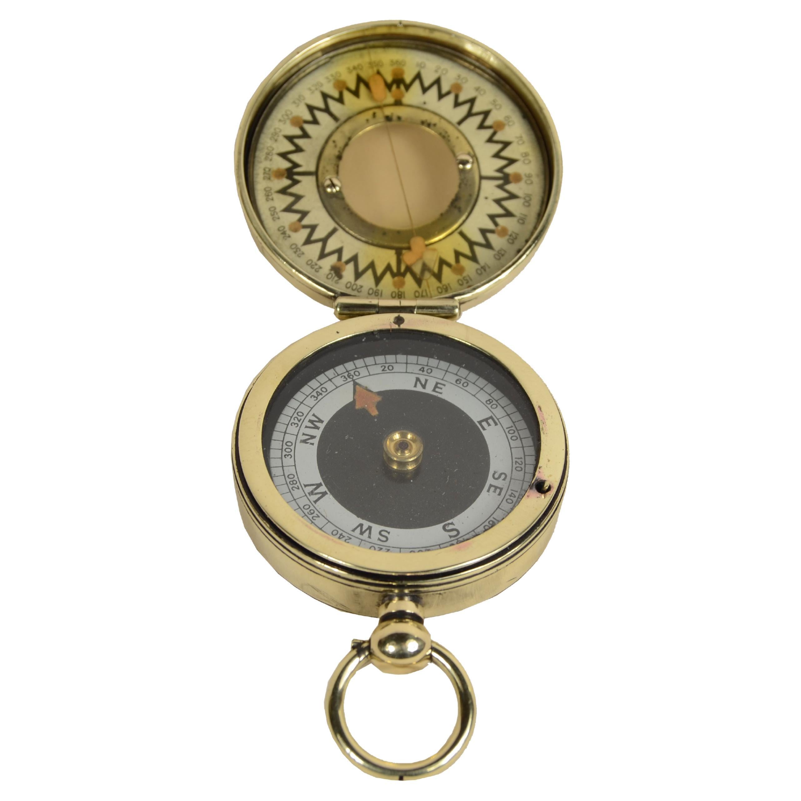Nautical survey compass The Magnapole Pat applied for Short & Mason 1920s For Sale