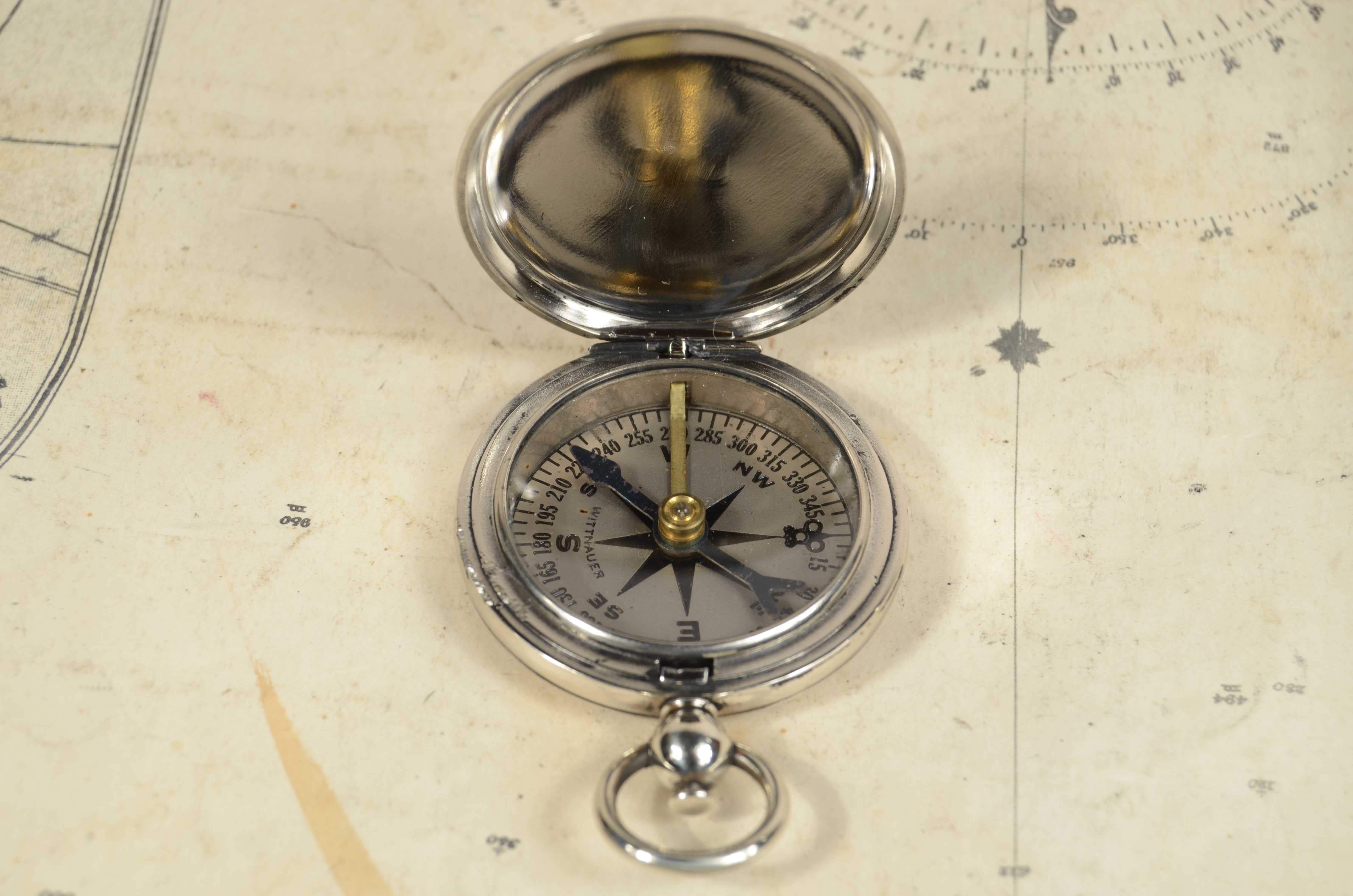 U.S. Army officer's pocket compass during WW1 signed WITTNAUER For Sale 1