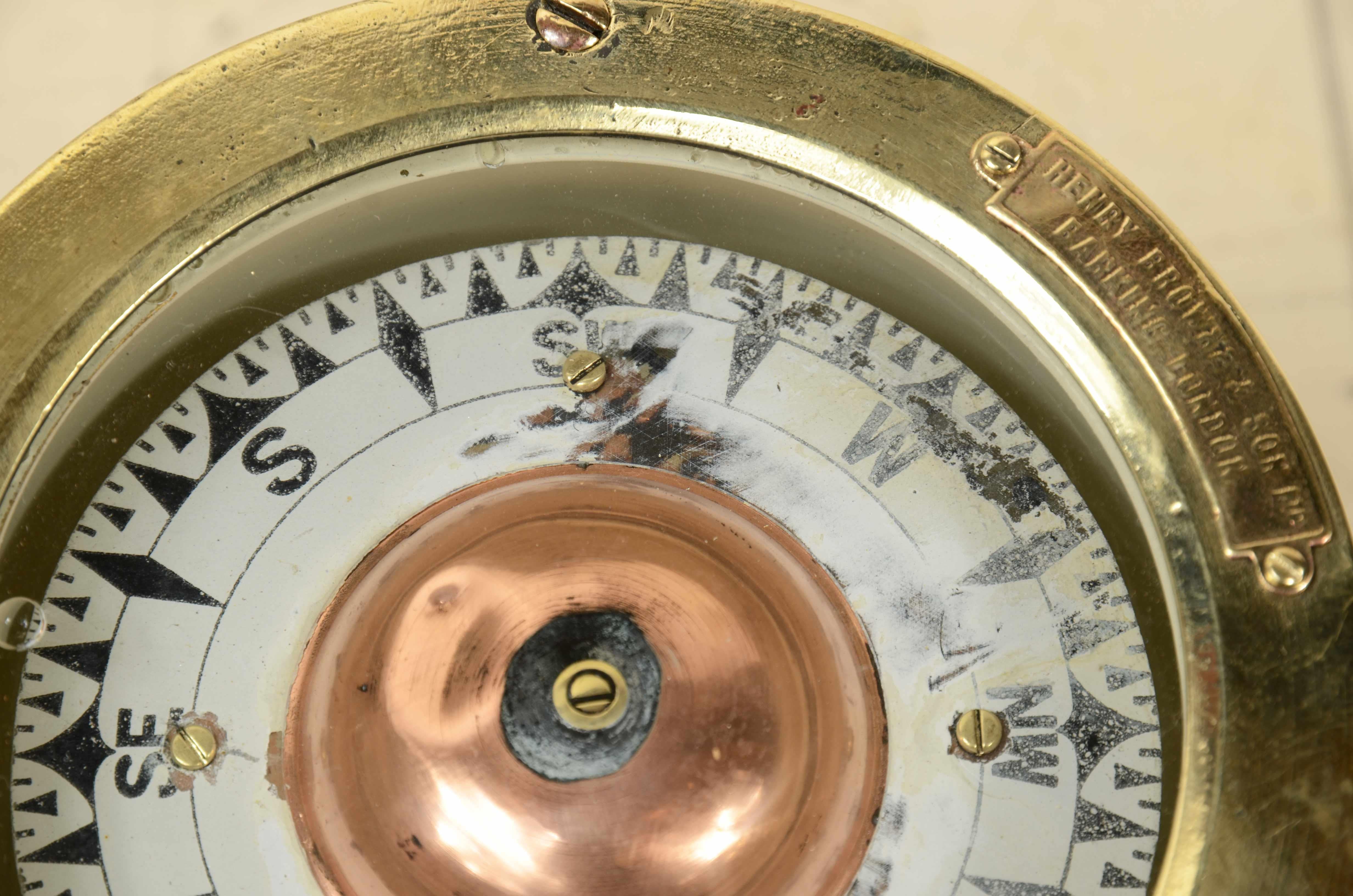 Nautischer Magnetkompass, signiert Henry Browne & Son Ltd   Sestrel  von 1942. im Angebot 6