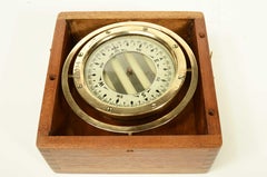 Messing und Glas nautischen Magnetkompass unterzeichnet Star Pathfinder 1930s