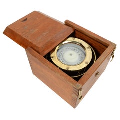 Compas magnétique nautique en laiton, signé Sestrel London circa 1870