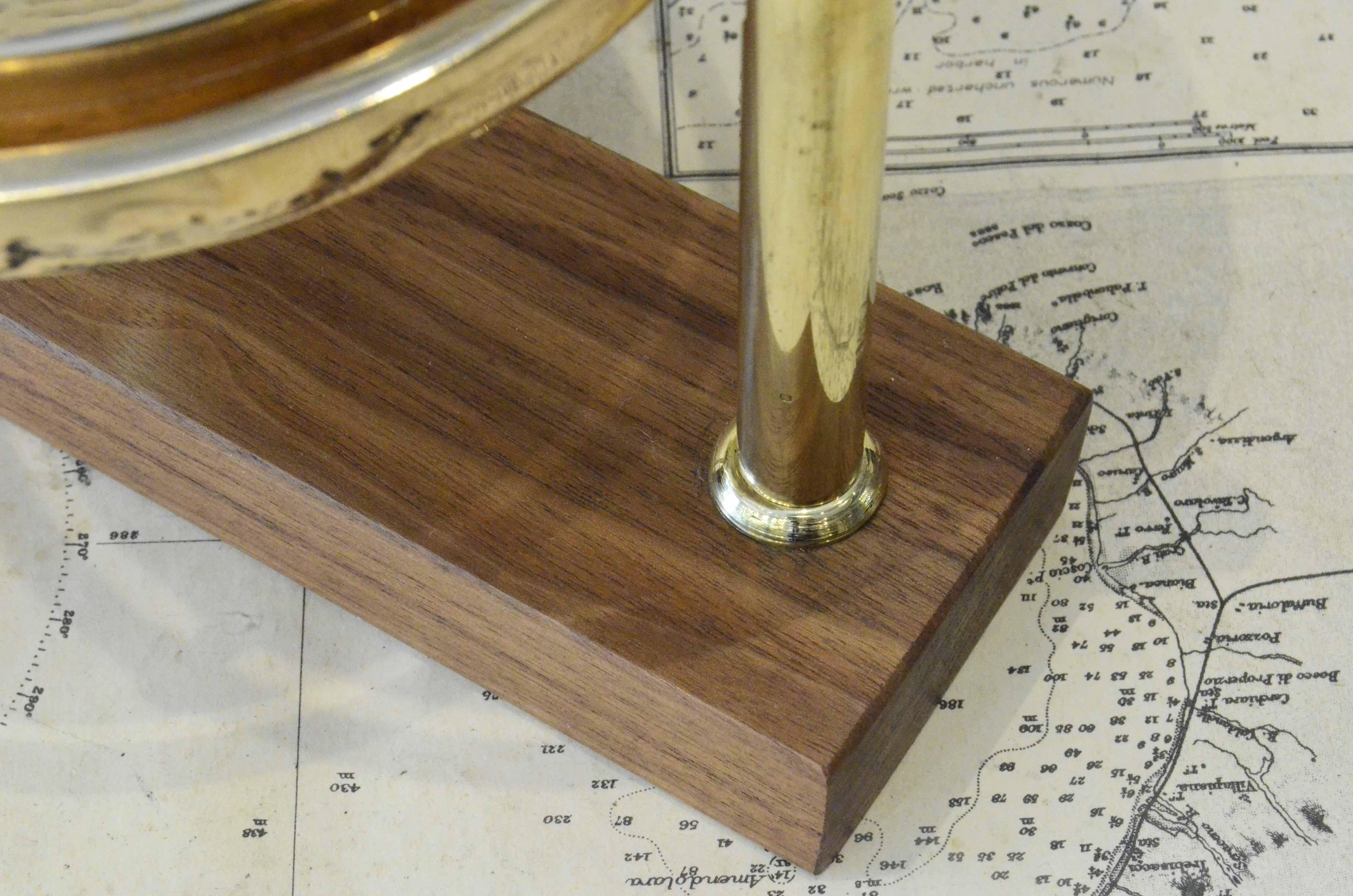 Brass nautical compass  signed DIRIGO Eugen M. Sherman Seattle USA 1920 For Sale 10