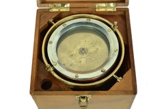 Bussola nautica su giunto cardanico firmata La Filotecnica Milano dei primi '900