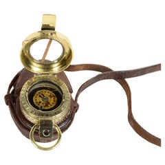 Used Prismatic liquid pocket compass  signed F. Barker's & Son London 1917