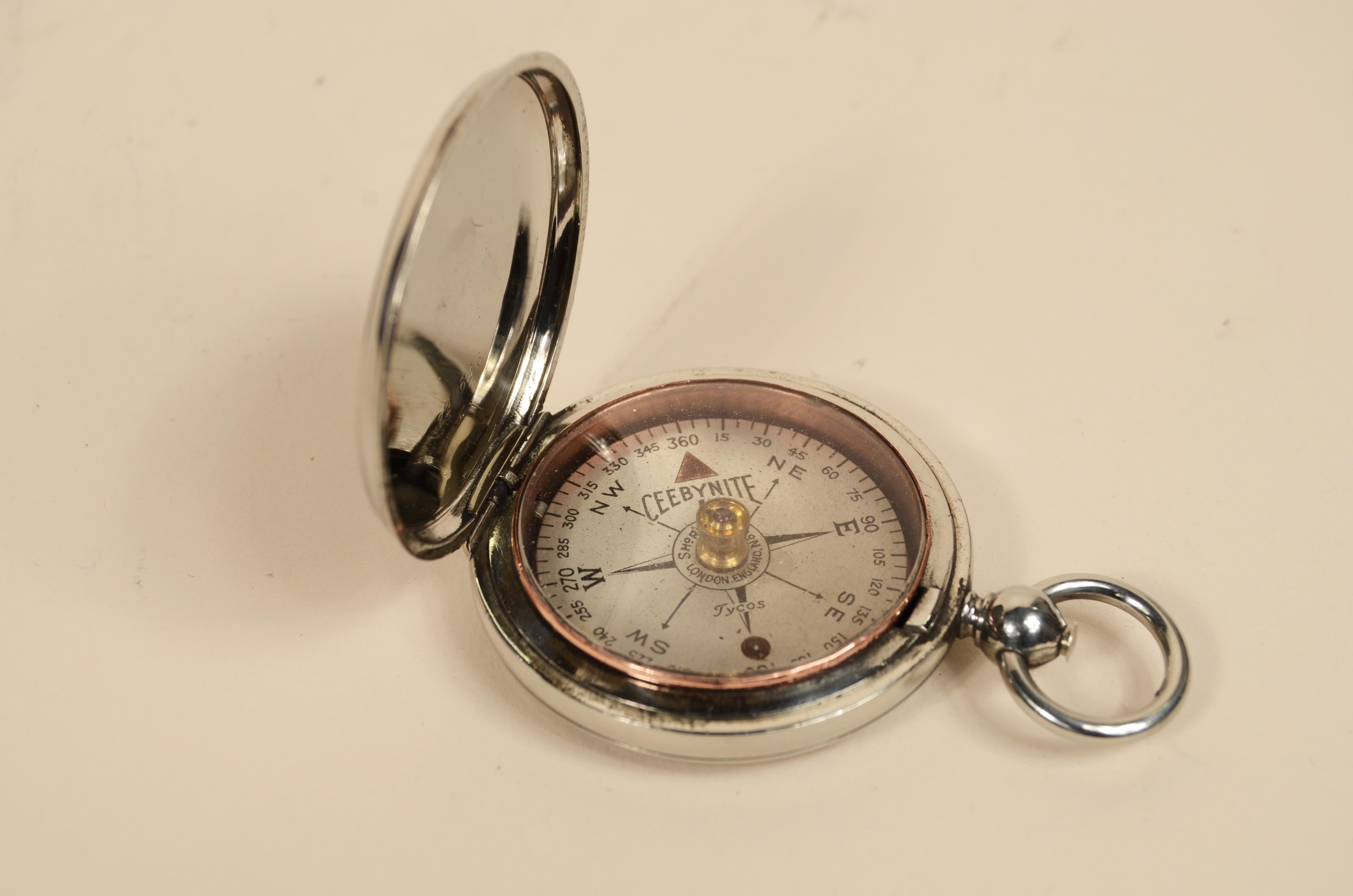 Boussole officielle de l'US Air Force de 1915 signée Ceebynite Short & Mason N.Y. en vente 2