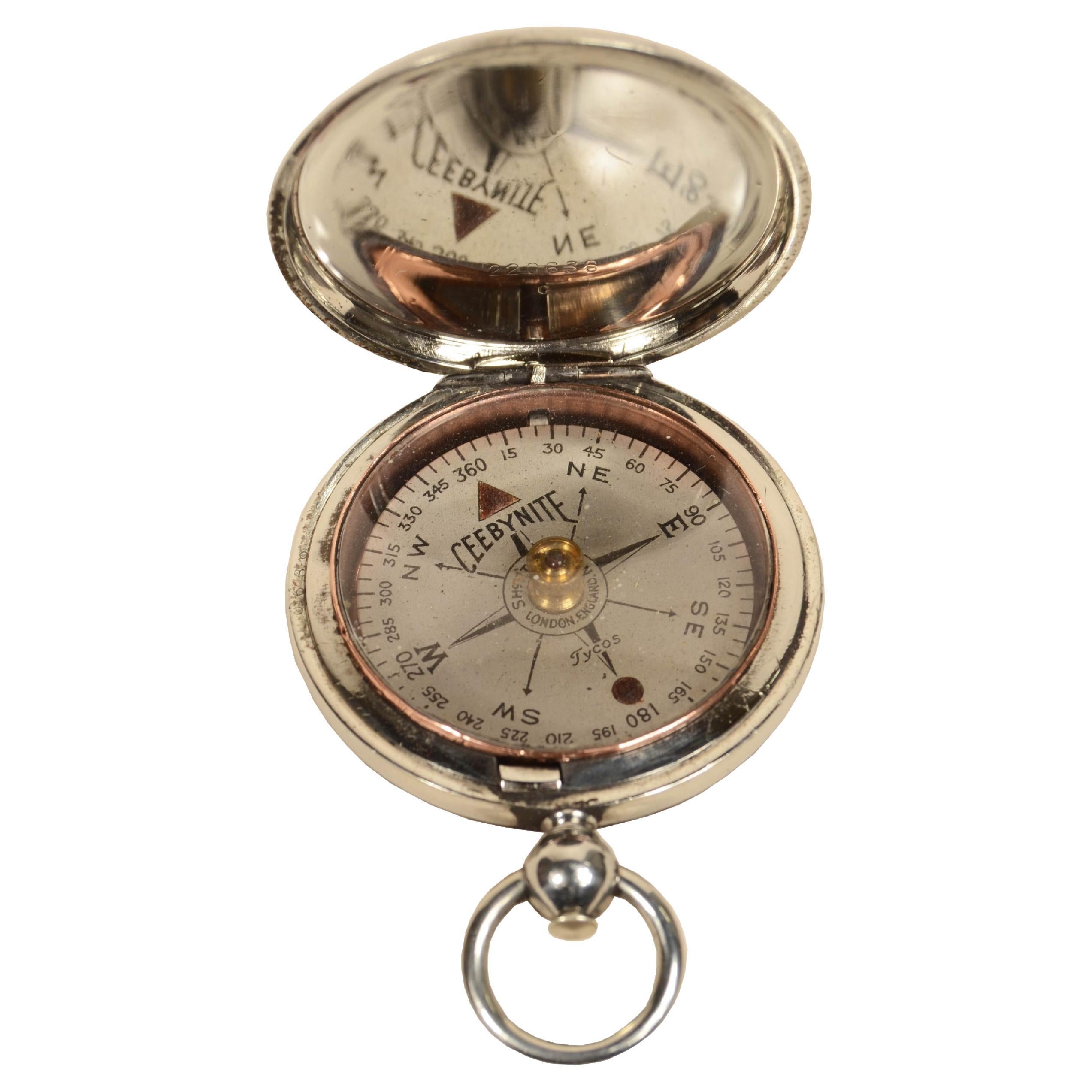 Official U.S. Air Force compass of 1915 signed Ceebynite Short & Mason N.Y.