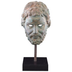 Bust, after Classical Models, Patinated Bronze, 20th Century