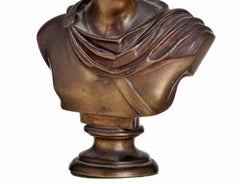 Bust "Apollo Belvedere" Italian Sculpture 20th Century in Bronze