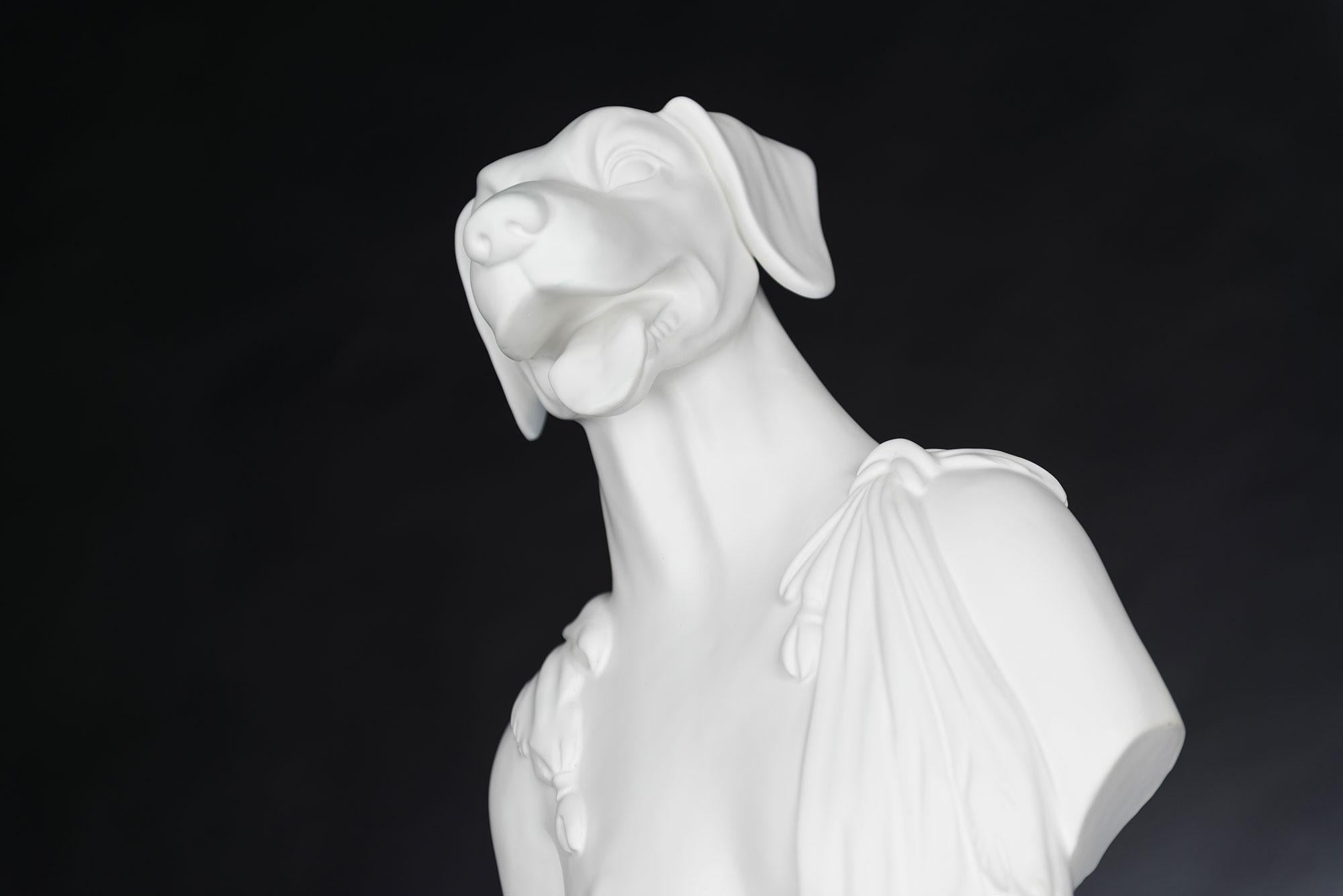 Modern Bust Argo, White, in Ceramic, Italy For Sale