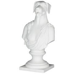 Bust Argo, White, in Ceramic, Italy