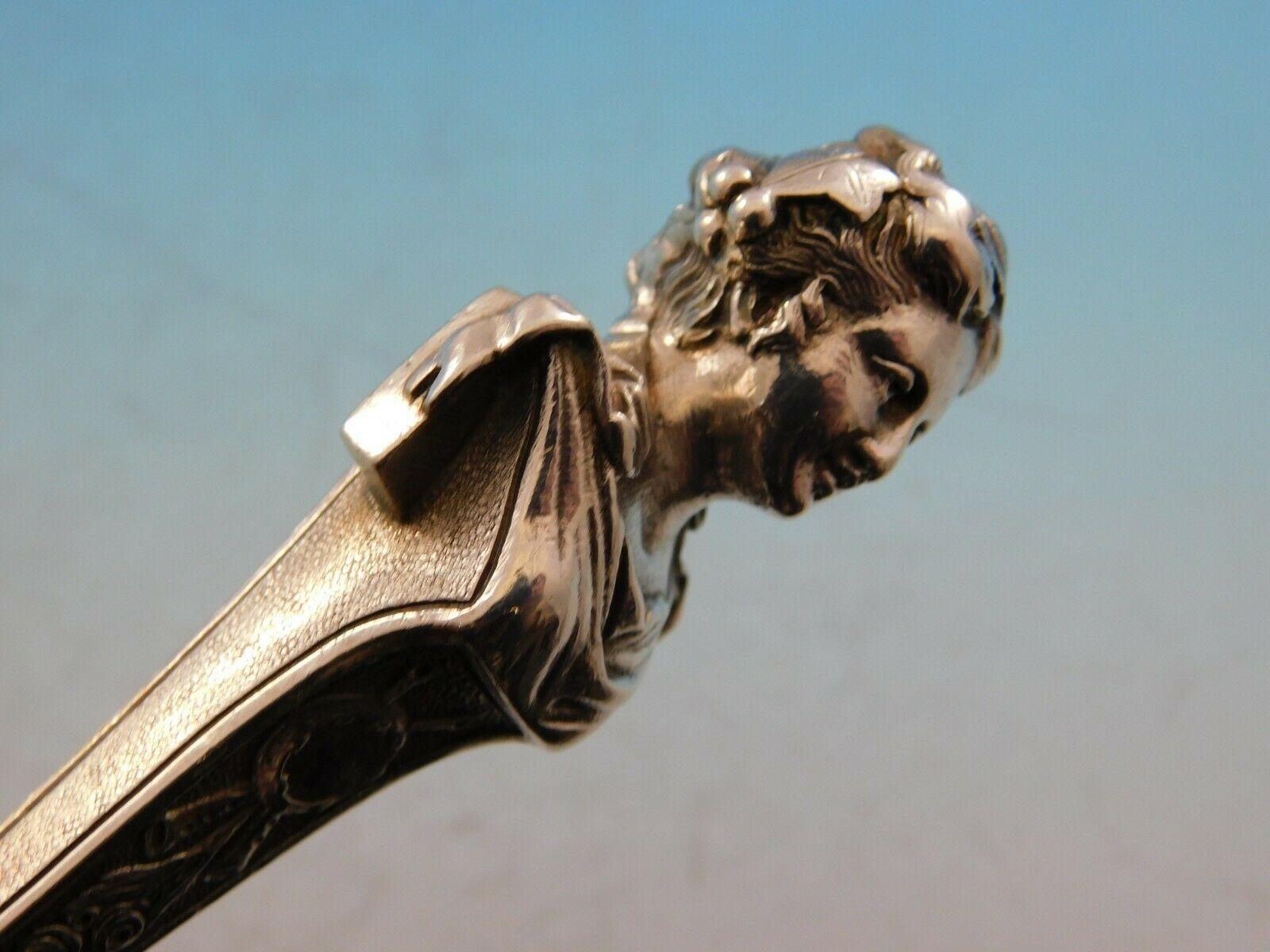 Sterling Silver Bust by Gorham Coin Silver Flatware Ice Cream Server Figural Woman