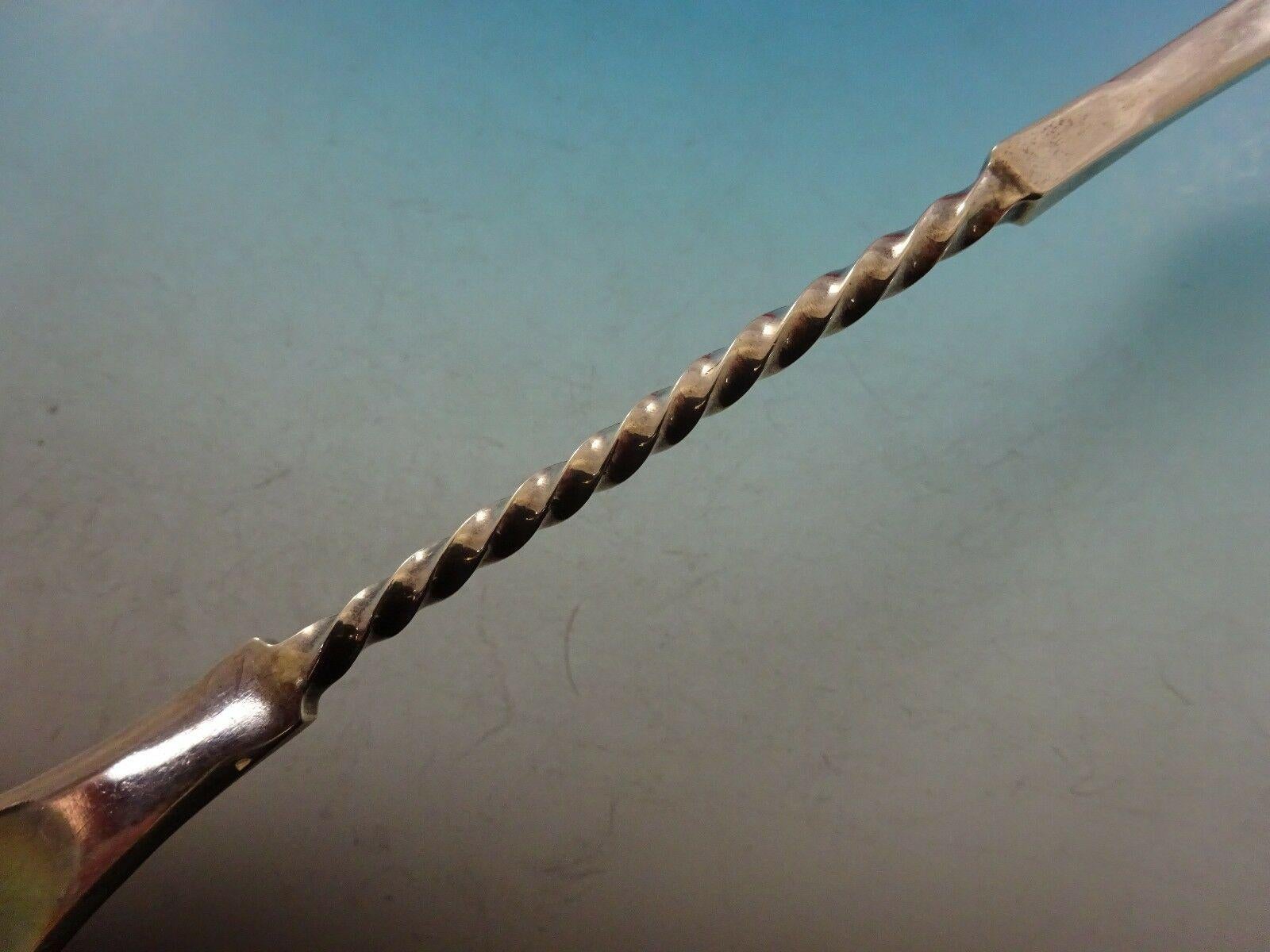 Bust by Gorham Coin Argent Punch Ladle Gold Washed 3D Figural 3
