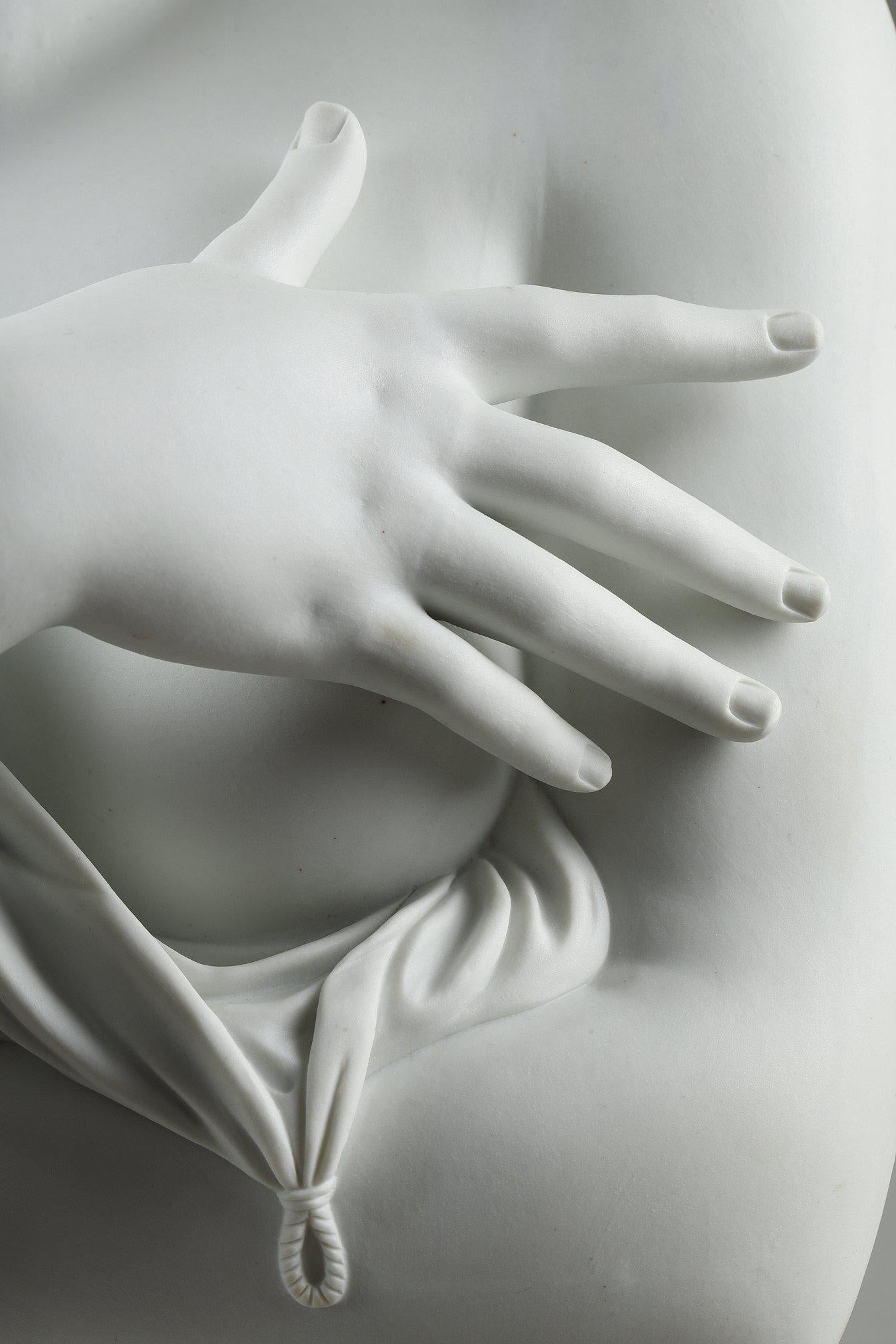 Busto in biscuit di Jean Antoine Houdon (1741-1828): modestia in vendita 9