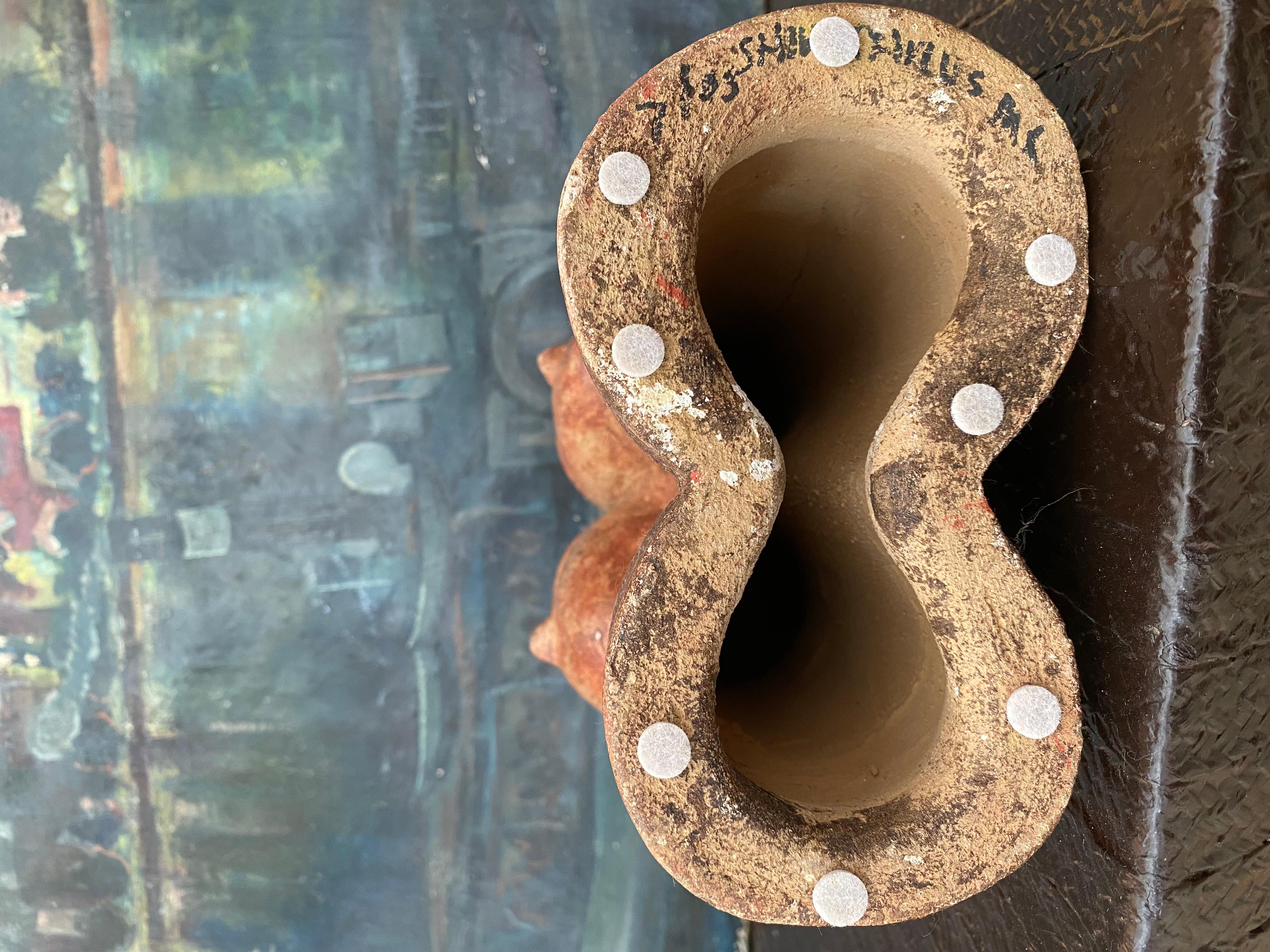 Bust in Terra Cotta of Two Figures (After Modigliani) For Sale 6