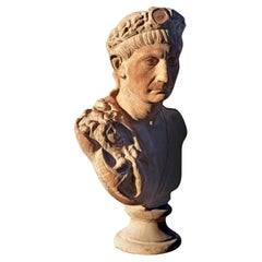 Bust in Terracotta by Traiano Emperor Early 21st Century
