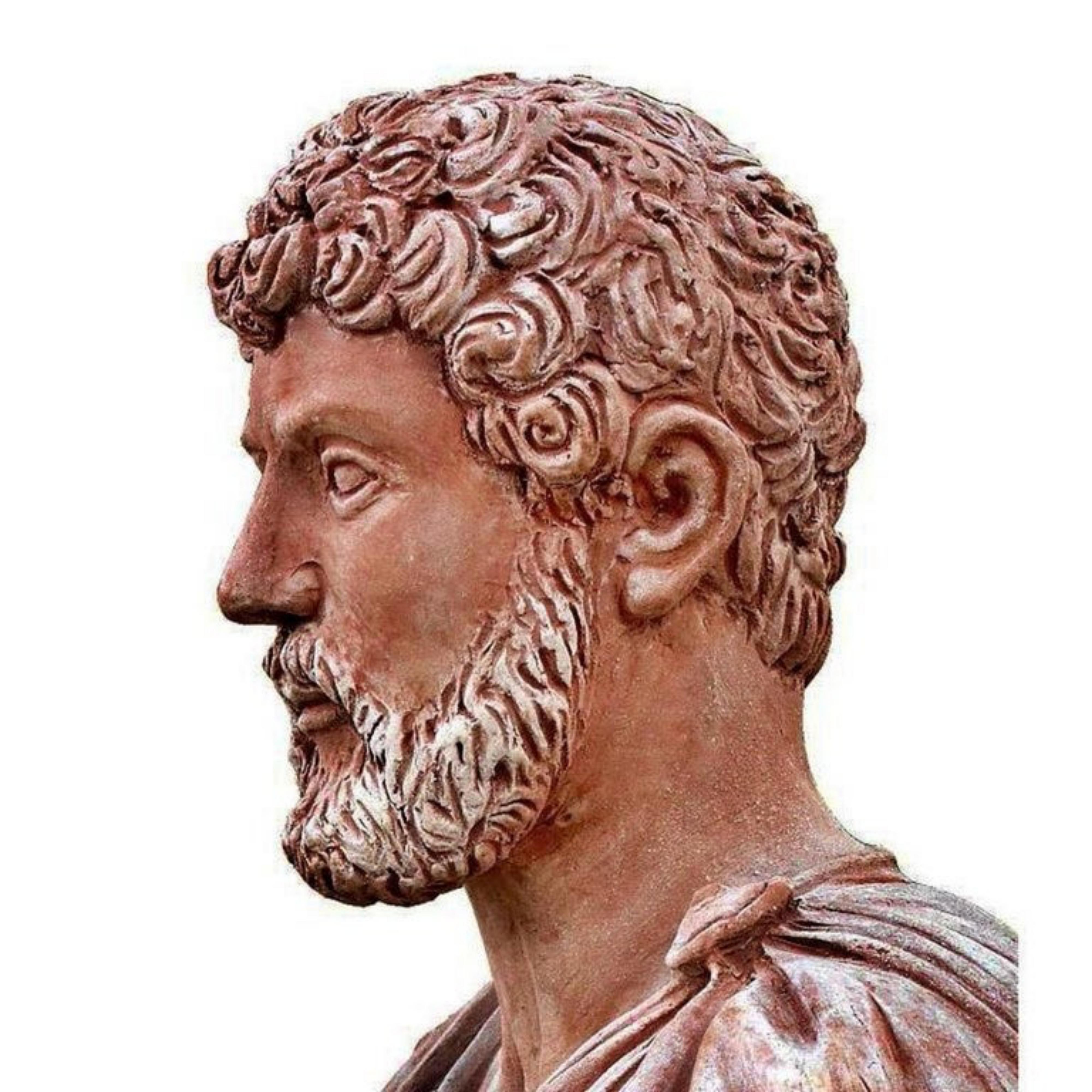 Bust In Terracotta Of Publio Elio Adriano Imperatore
began 20th century

(Italica, Seville 76 - Baia 138)
Roman emperor (117-138)
Bust in patinated terracotta in a workmanlike manner.

Academic copy of the famous bust of the Capitoline Museums in