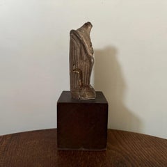 Bust in the Antique Style by Ch. Filleul, Patinated Studio Plaster, 20th Century