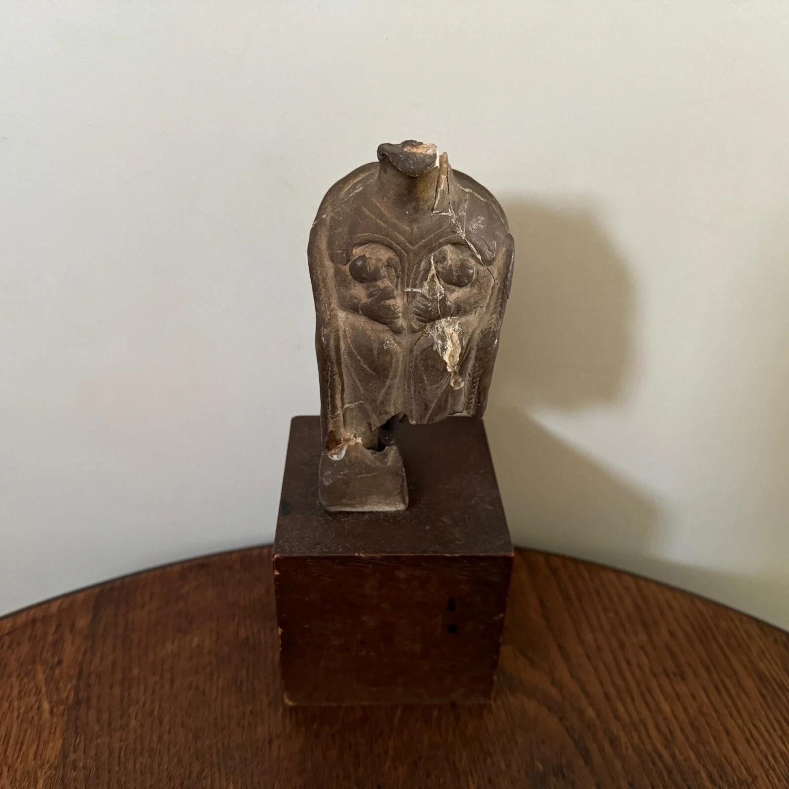 Bust in the Antique Style by Ch. Filleul, Patinated Studio Plaster, 20th Century For Sale 3