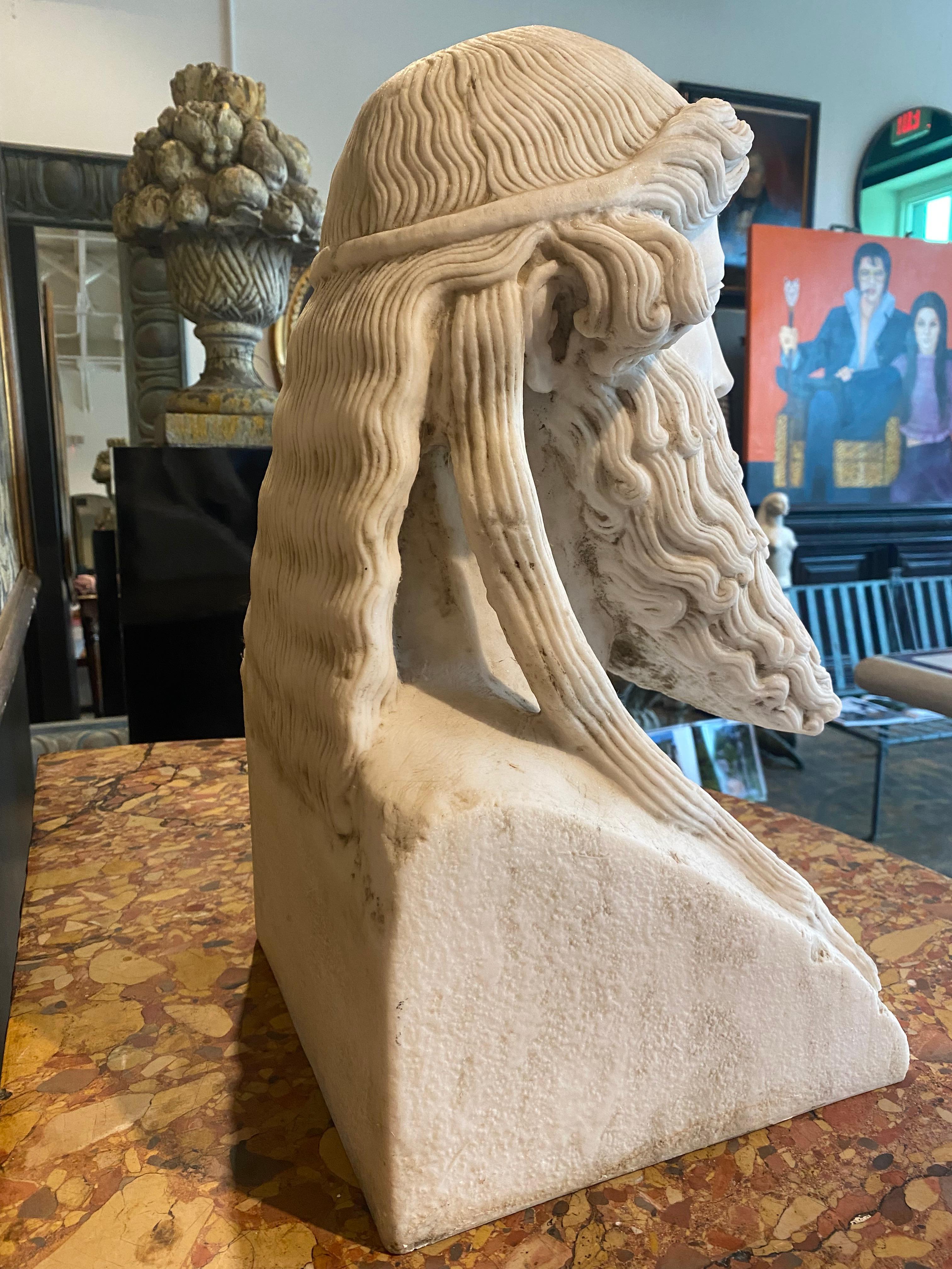 Européen Buste dans le style du dieu grec Dionysos du Grand Tour en vente