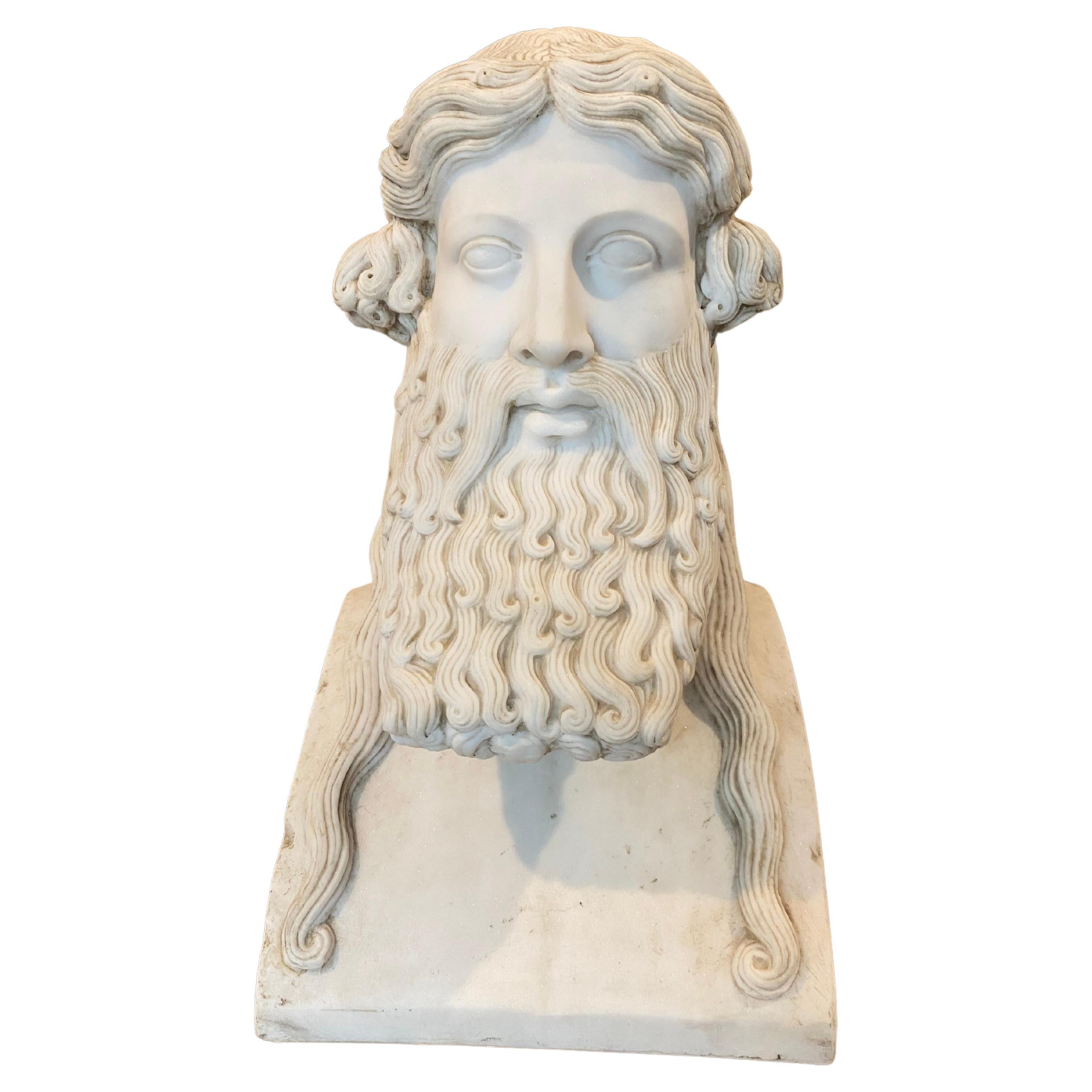 Buste dans le style du dieu grec Dionysos du Grand Tour en vente