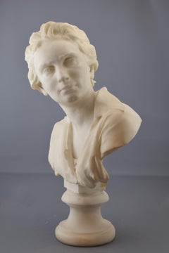Bust, Marble, Ségoffin, Victor 'France, 1867-1925', circa 1887-1925