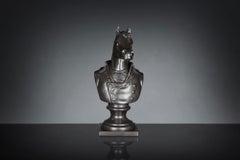 Bust Marengo, Black, in Ceramic, Italy