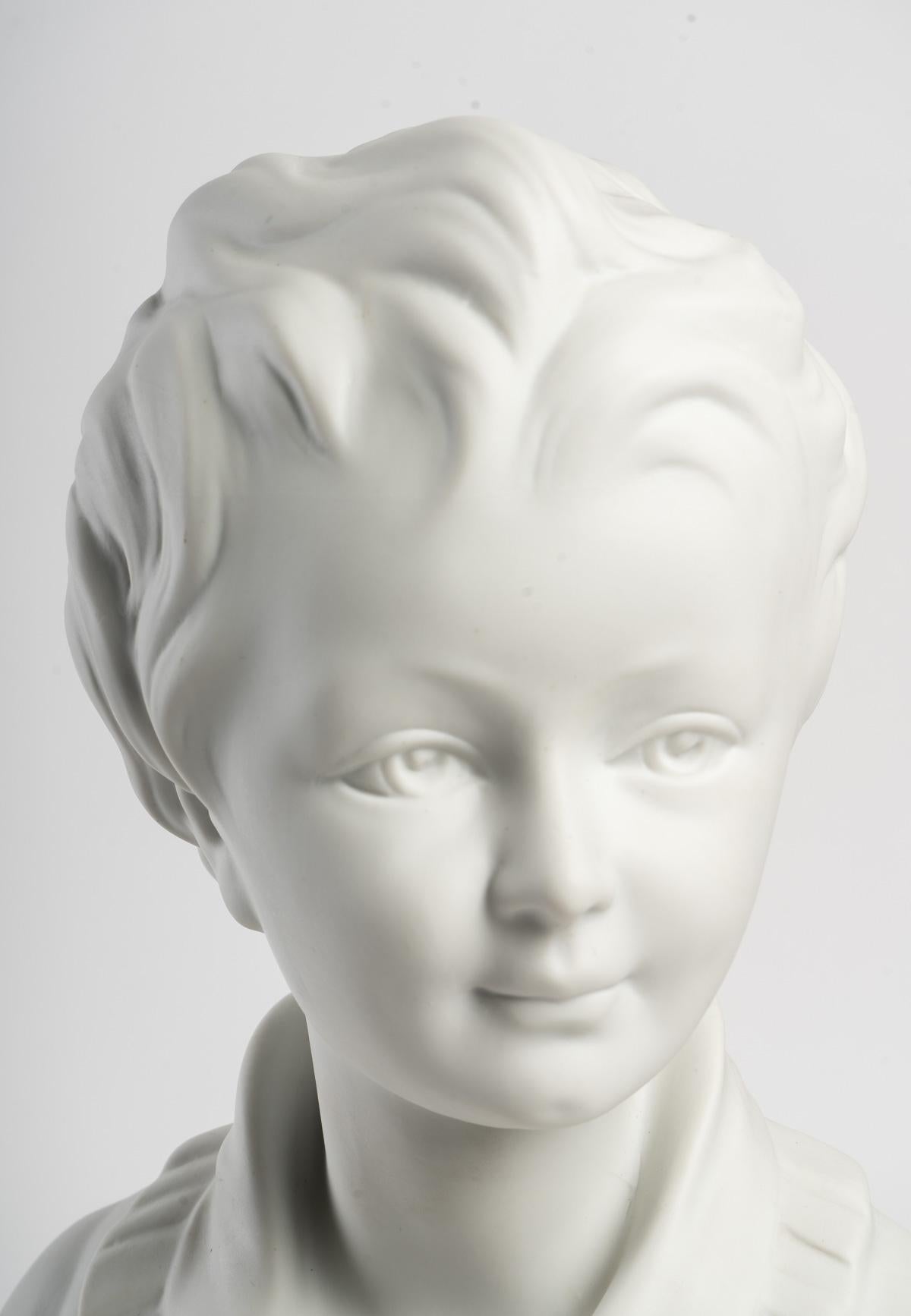 Porcelain Bust of a Child