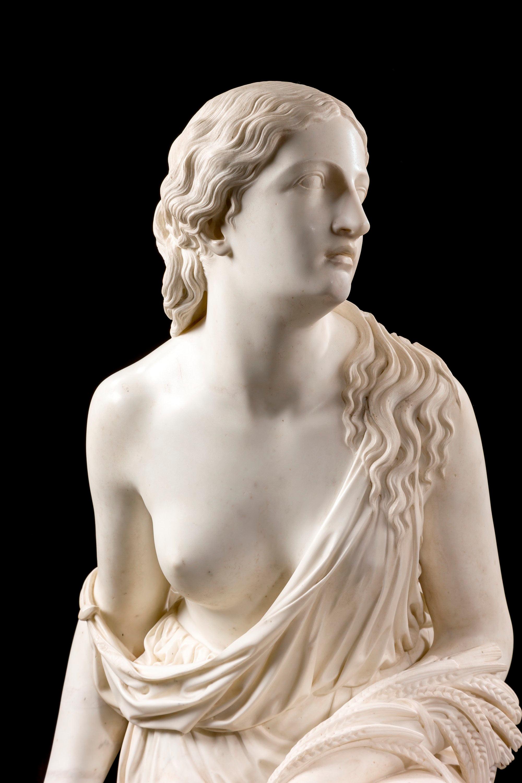European Bust of a Girl with Barley