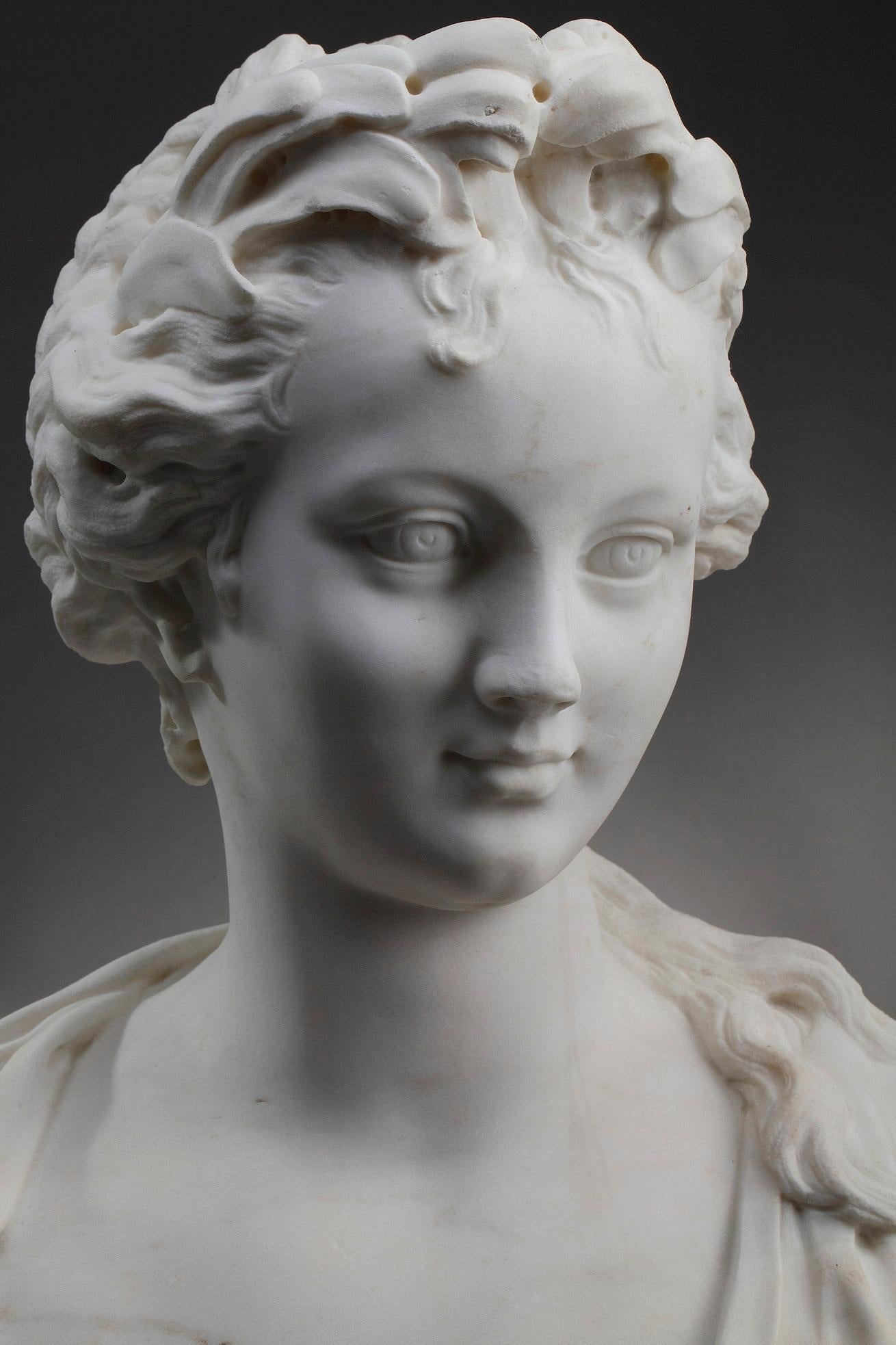 Bust of a Victory Crowned with Laurel, 19th Century 5