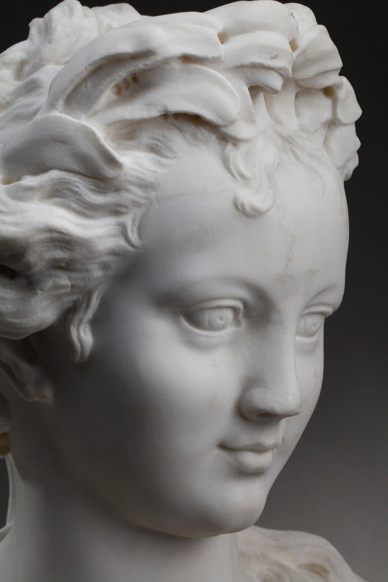 Bust of a Victory Crowned with Laurel, 19th Century 8