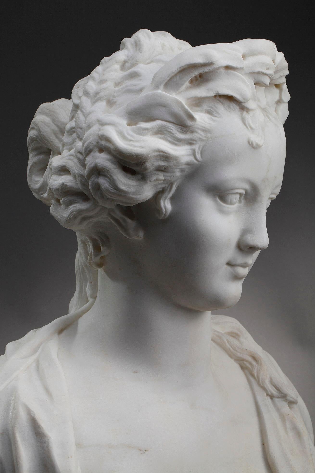 Bust of a Victory Crowned with Laurel, 19th Century 9