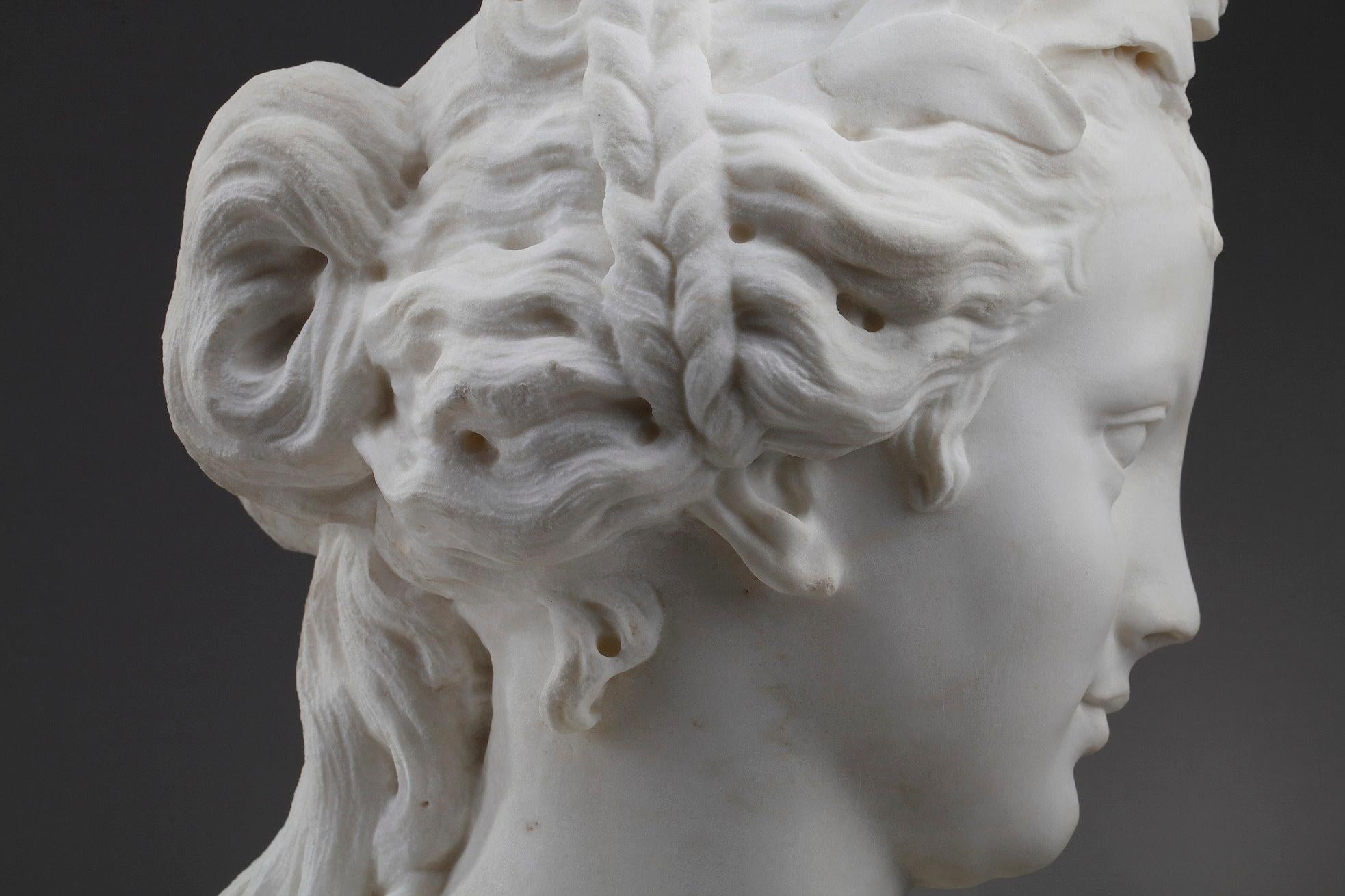 Bust of a Victory Crowned with Laurel, 19th Century 11