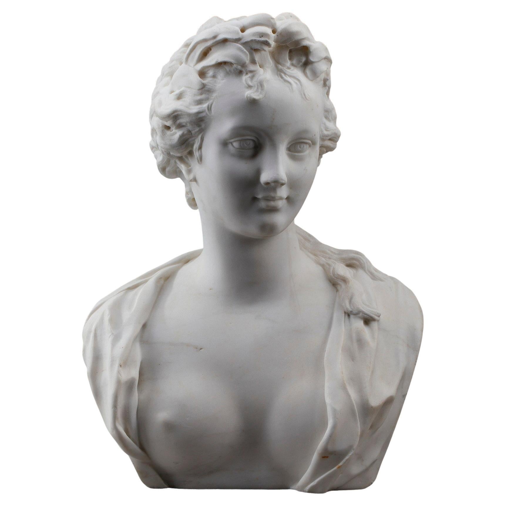 Bust of a Victory Crowned with Laurel, 19th Century