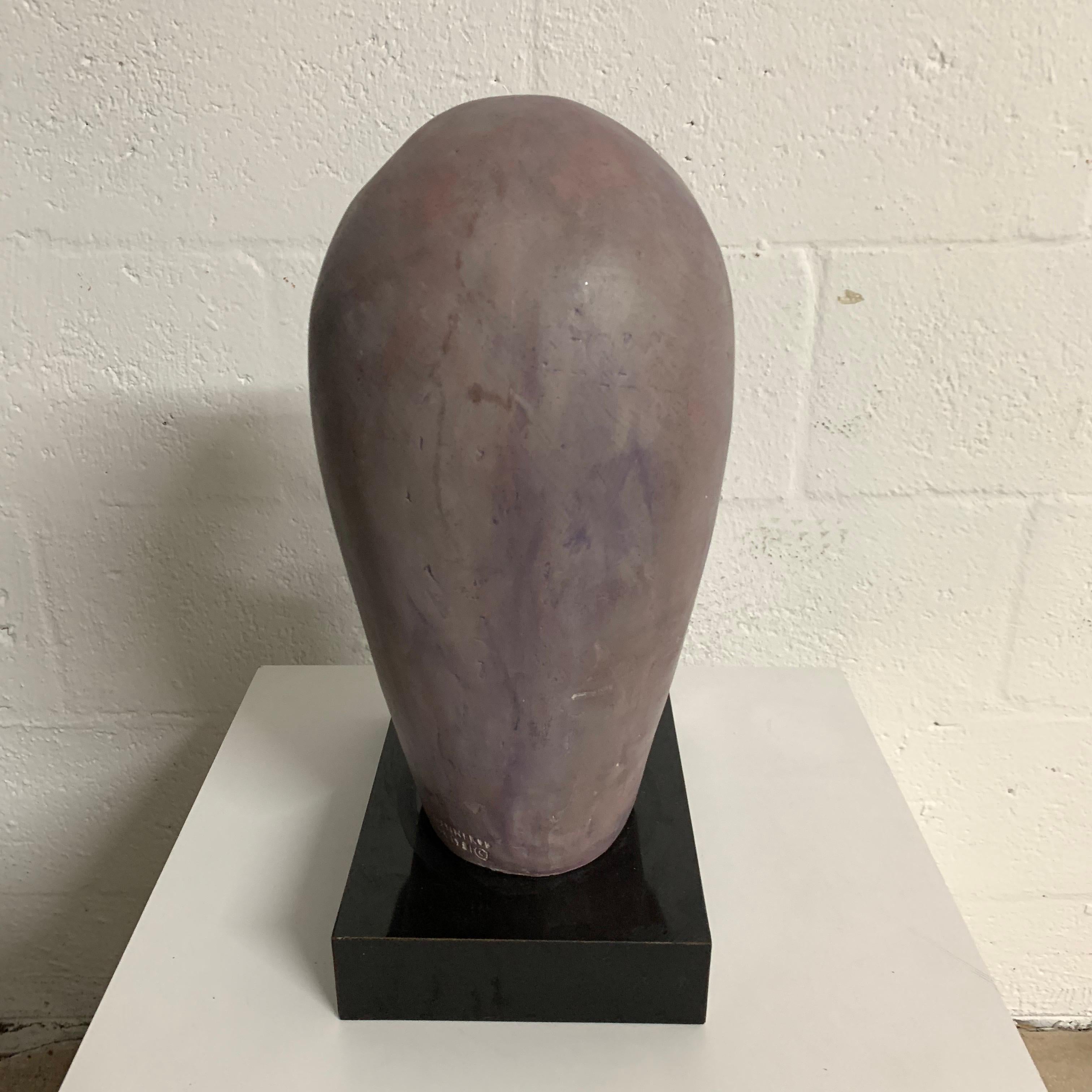 Post-Modern Bust of a Woman in the Style of Brancusi by Austin Productions, 1981 For Sale