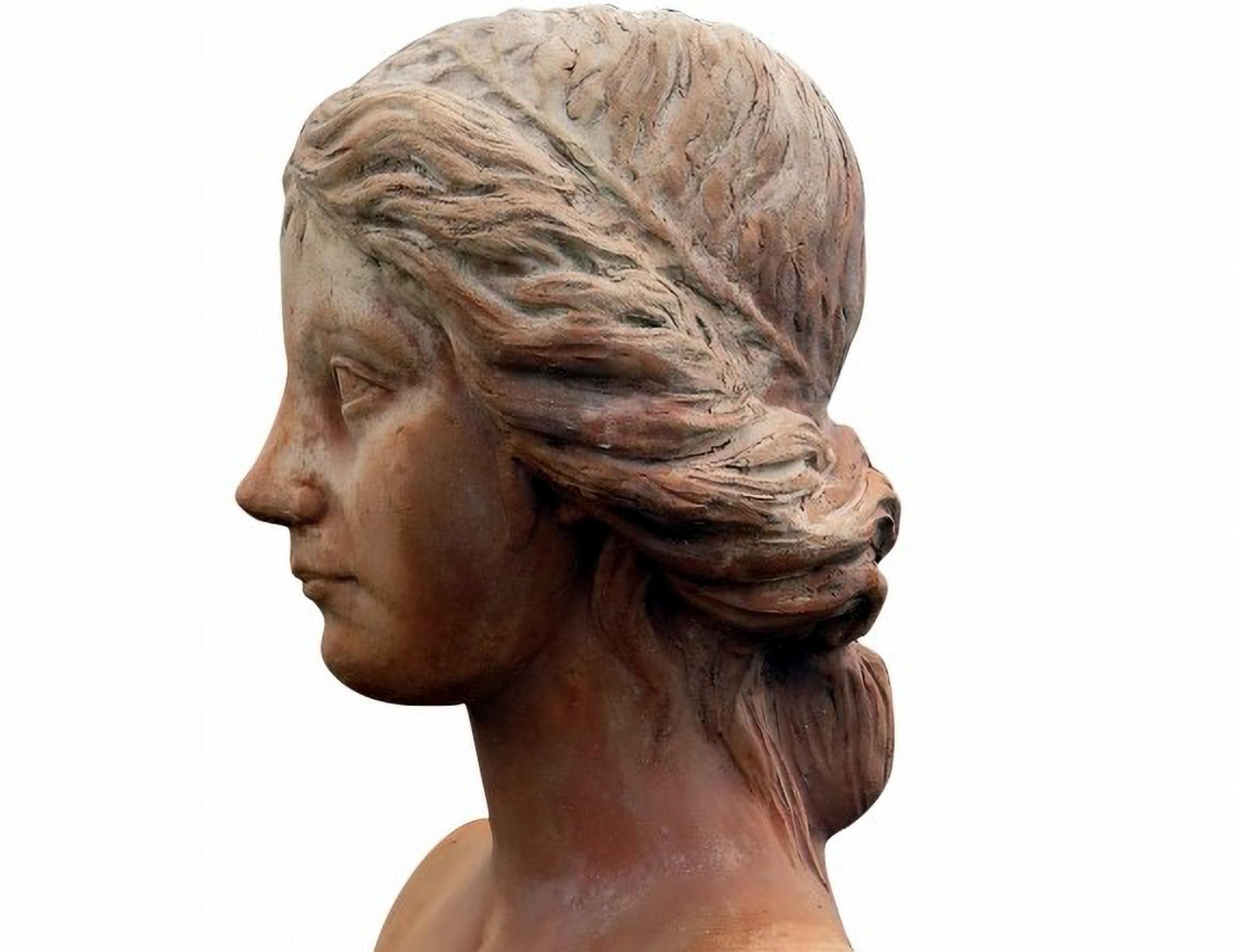 BUST OF A YOUNG FLORENTINE RENAISSANCE WOMAN 20th Century

HEIGHT 43 cm
WIDTH 40 cm
DEPTH 17 cm
WEIGHT 15 Kg
MANUFACTURING Made in Italy - Tuscany / Tuscany
MATERIAL Terracotta