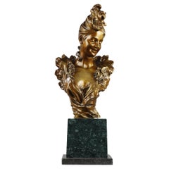 Bust of a young woman from the Belle-époque, by Victor Léopold Bruyneel