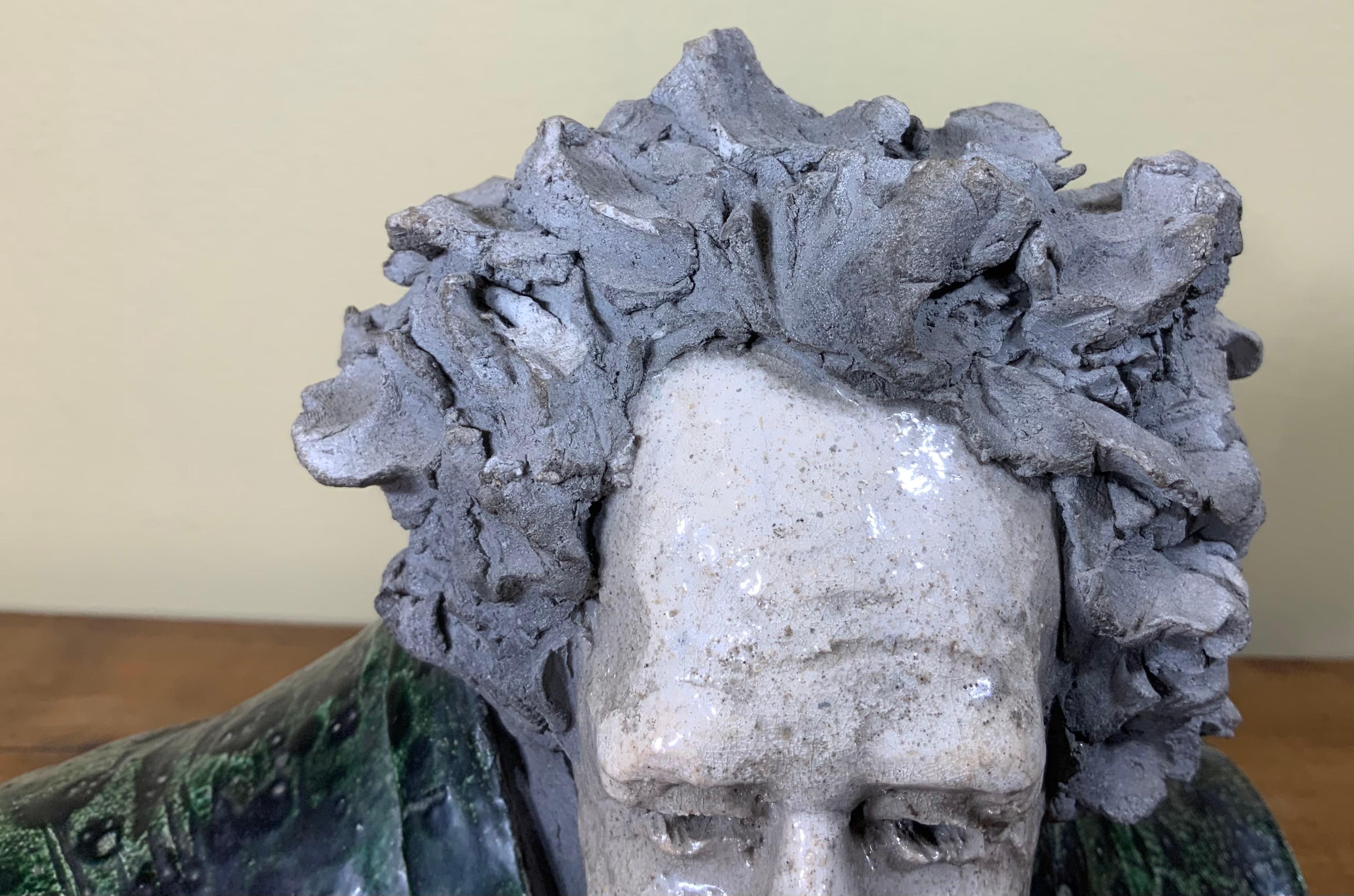 Bust of Albert Einstein, Sculpture 1984 For Sale 3