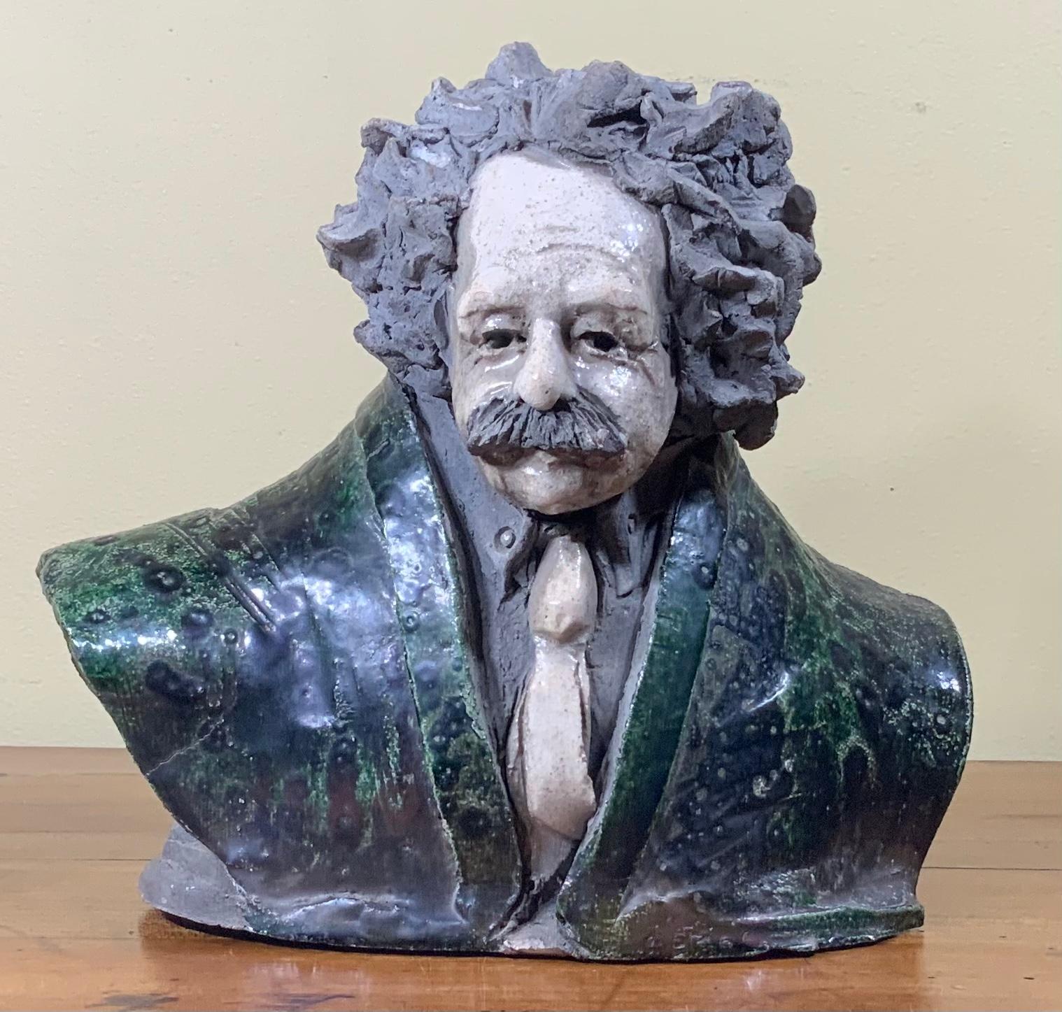Bust of Albert Einstein, Sculpture 1984 For Sale 5