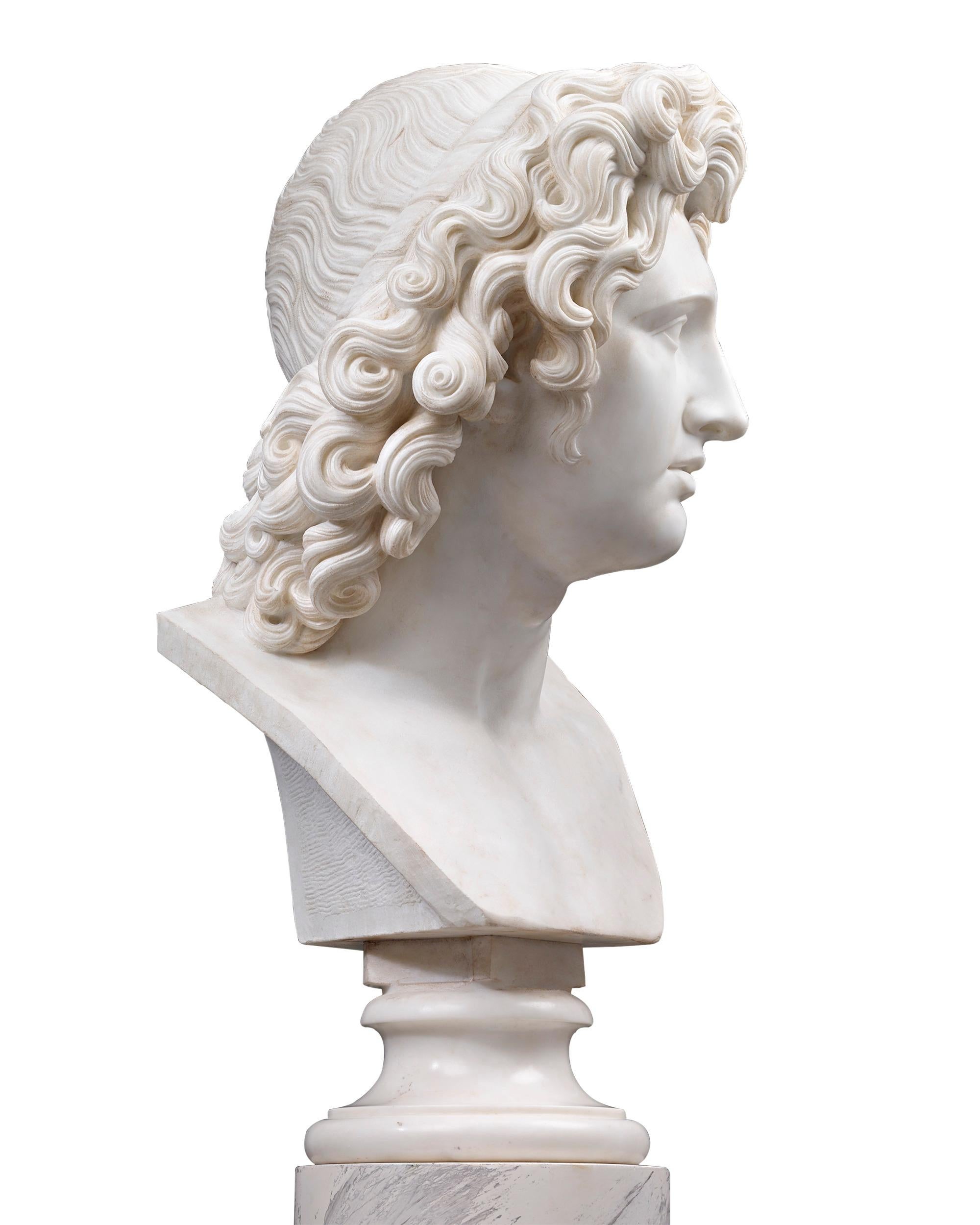 bust of a young alexander the great