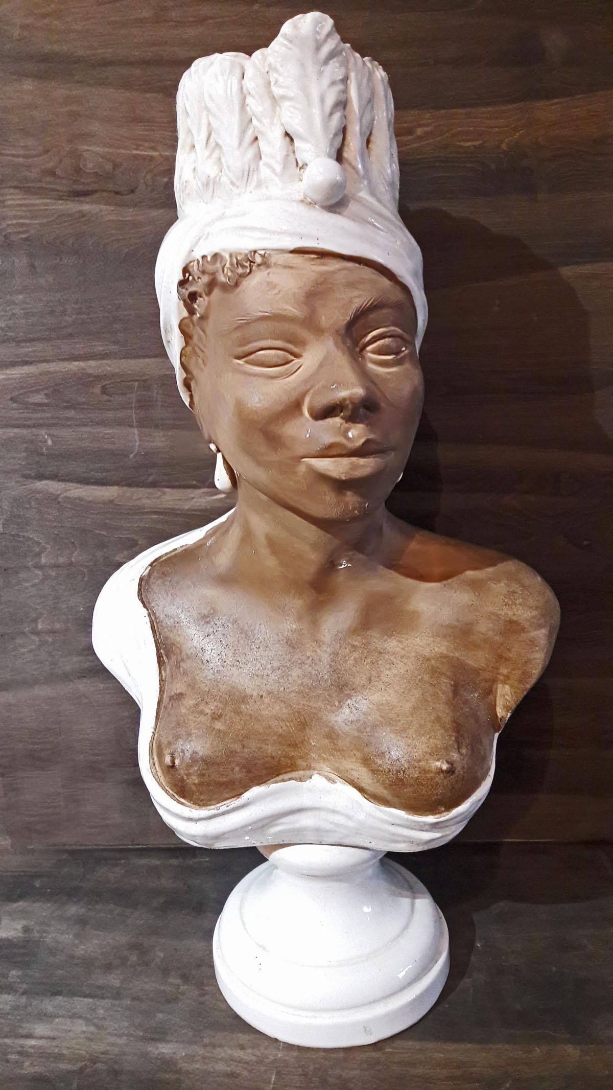 bust of an african woman