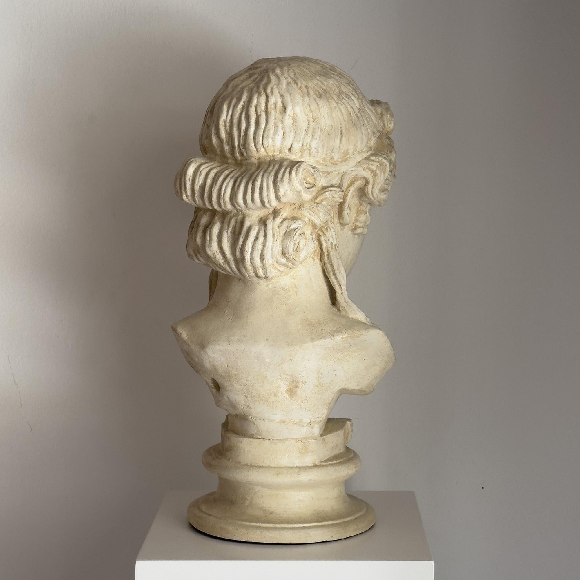 Spanish Bust of Antinoos in the style of classical Rome For Sale