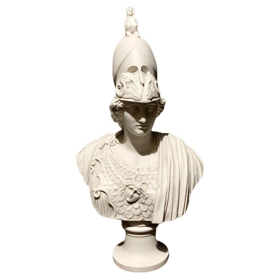 Bust of Athena - 20th Century Classical Greek Sculpture
