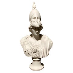 Bust of Athena - 20th Century Classical Greek Sculpture