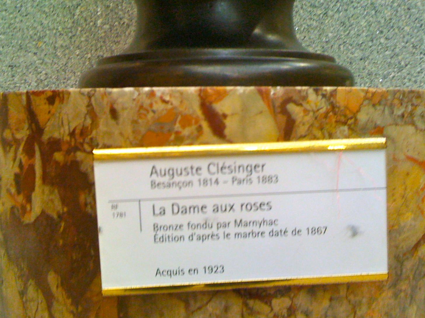 Bust of Bacchante by Auguste Baptiste Clesinger, Rome, 1857 For Sale 2