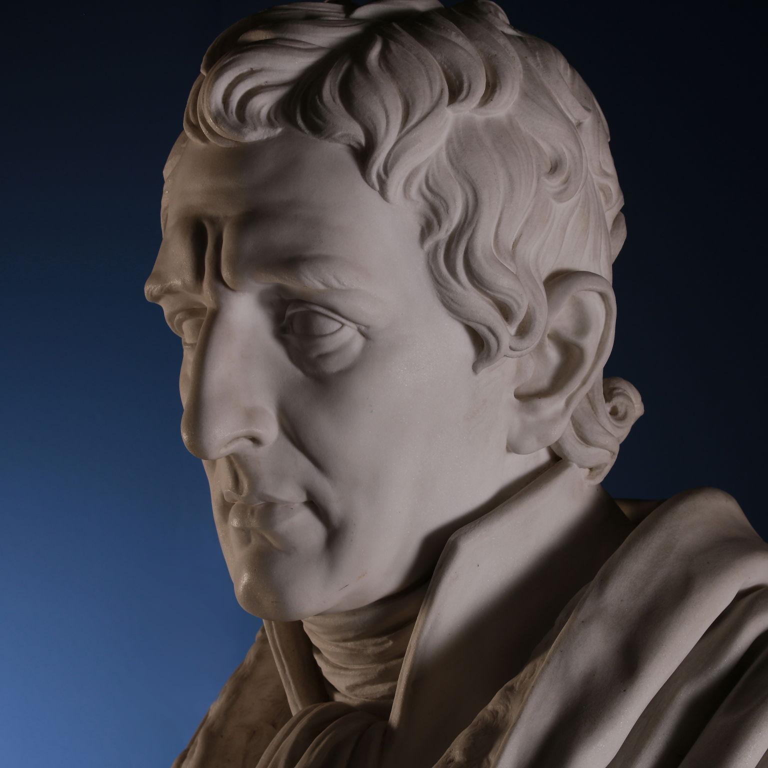 Italian Bust of Baron Antonio Negri For Sale