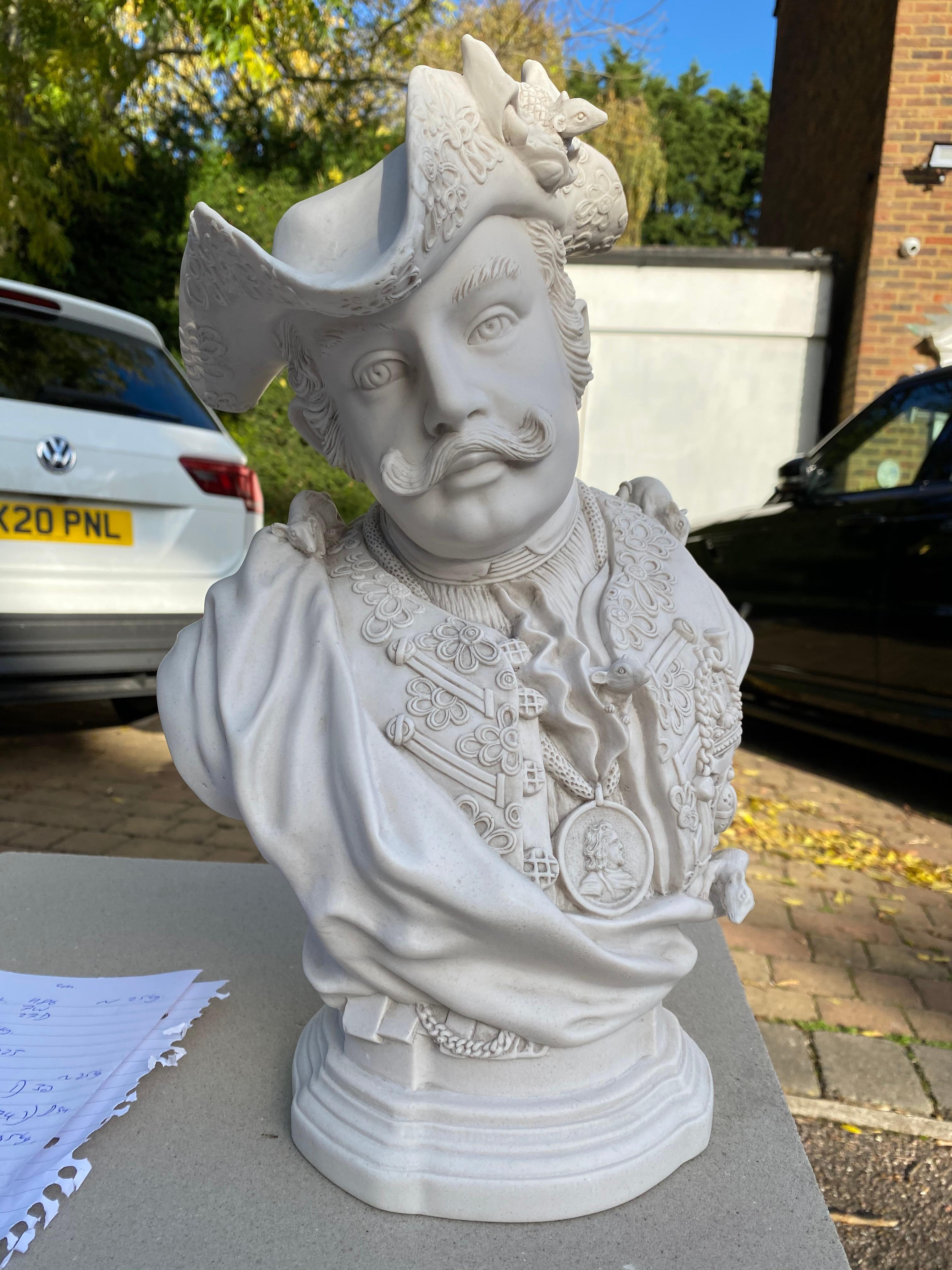 Busto del Barone Schmiedel - Scultura classica del XX secolo In condizioni ottime in vendita a Southall, GB